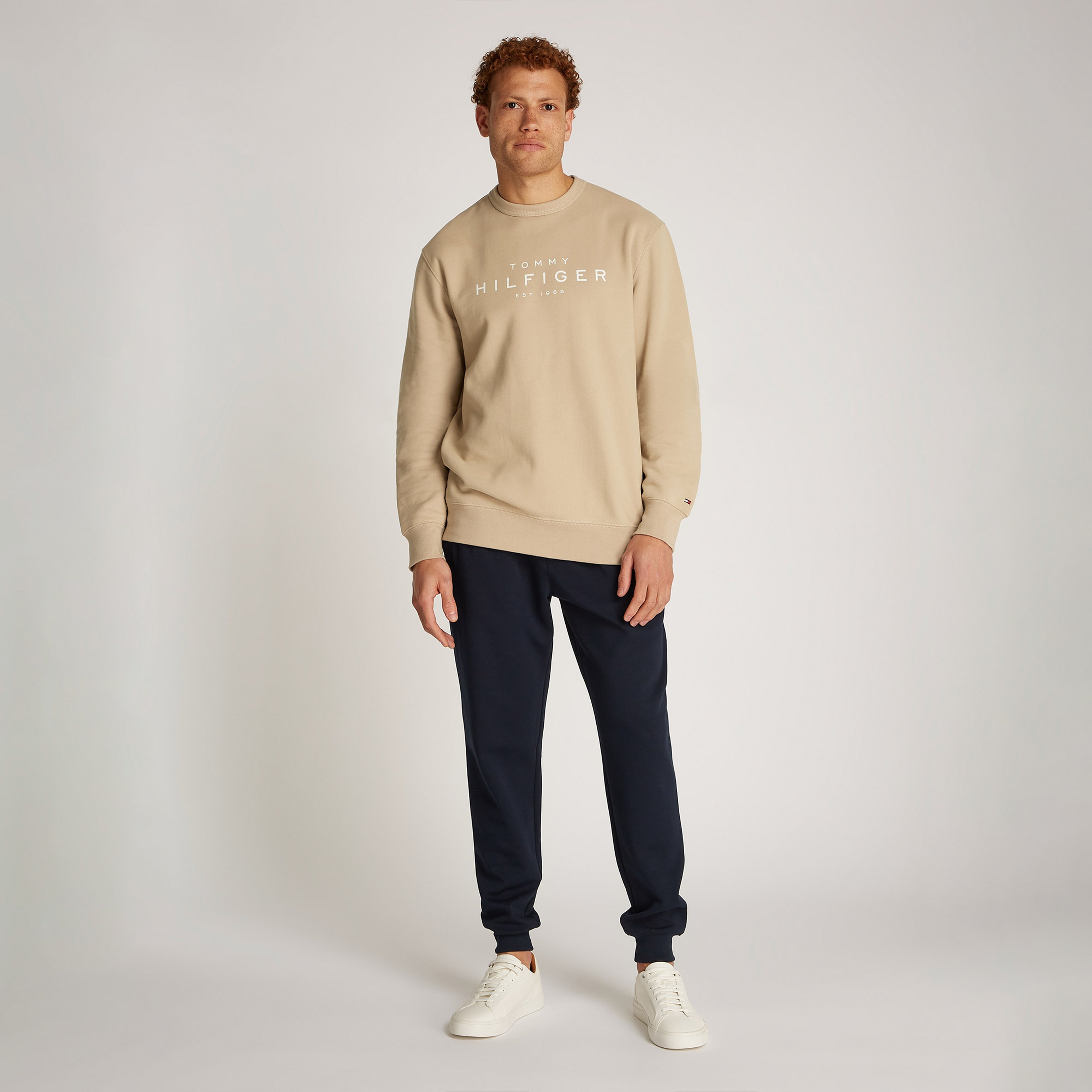 Tommy Hilfiger Erkek Haki Sweatshirt