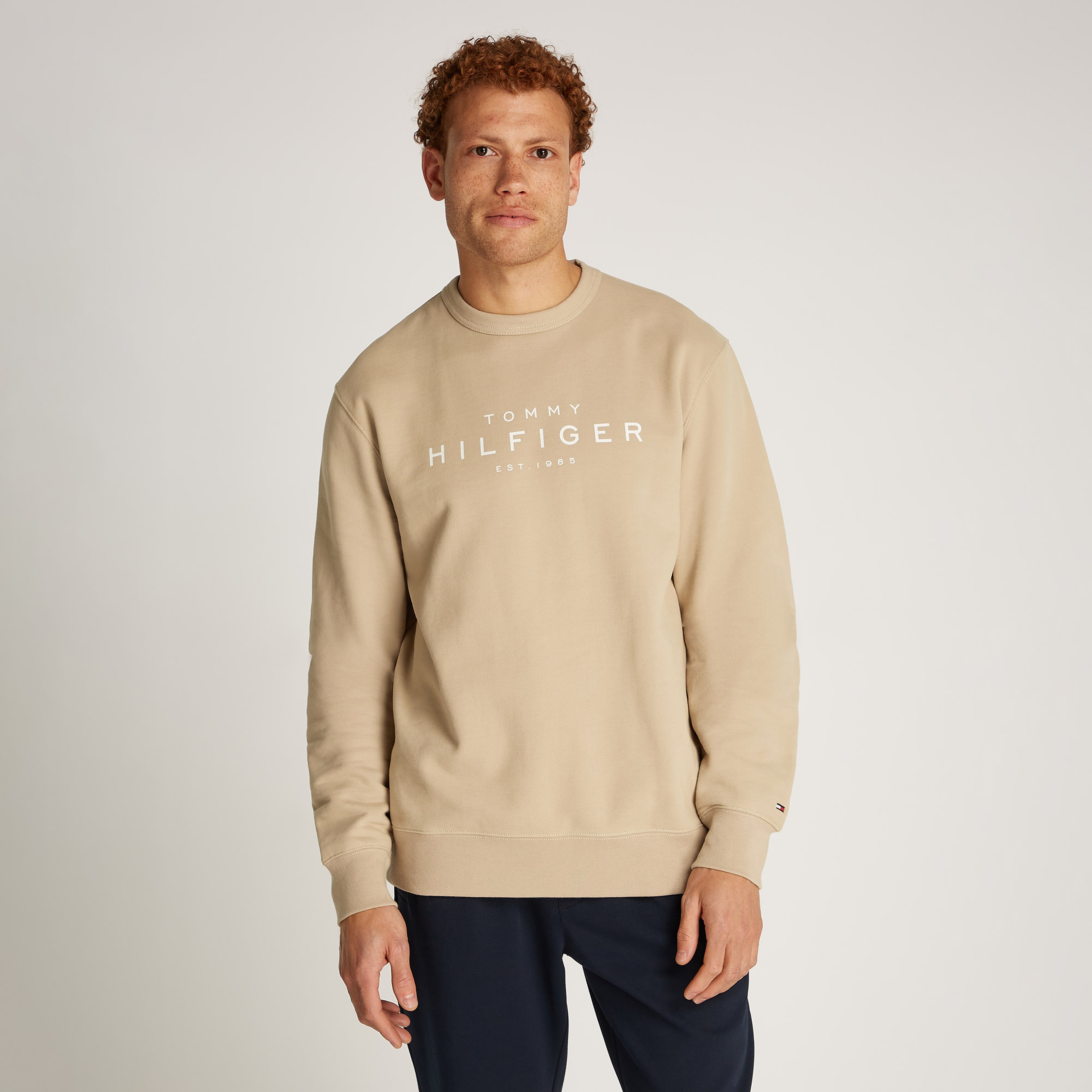 Tommy Hilfiger Erkek Haki Sweatshirt
