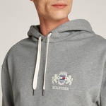 Tommy Hilfiger Small Crest Erkek Gri Sweatshirt