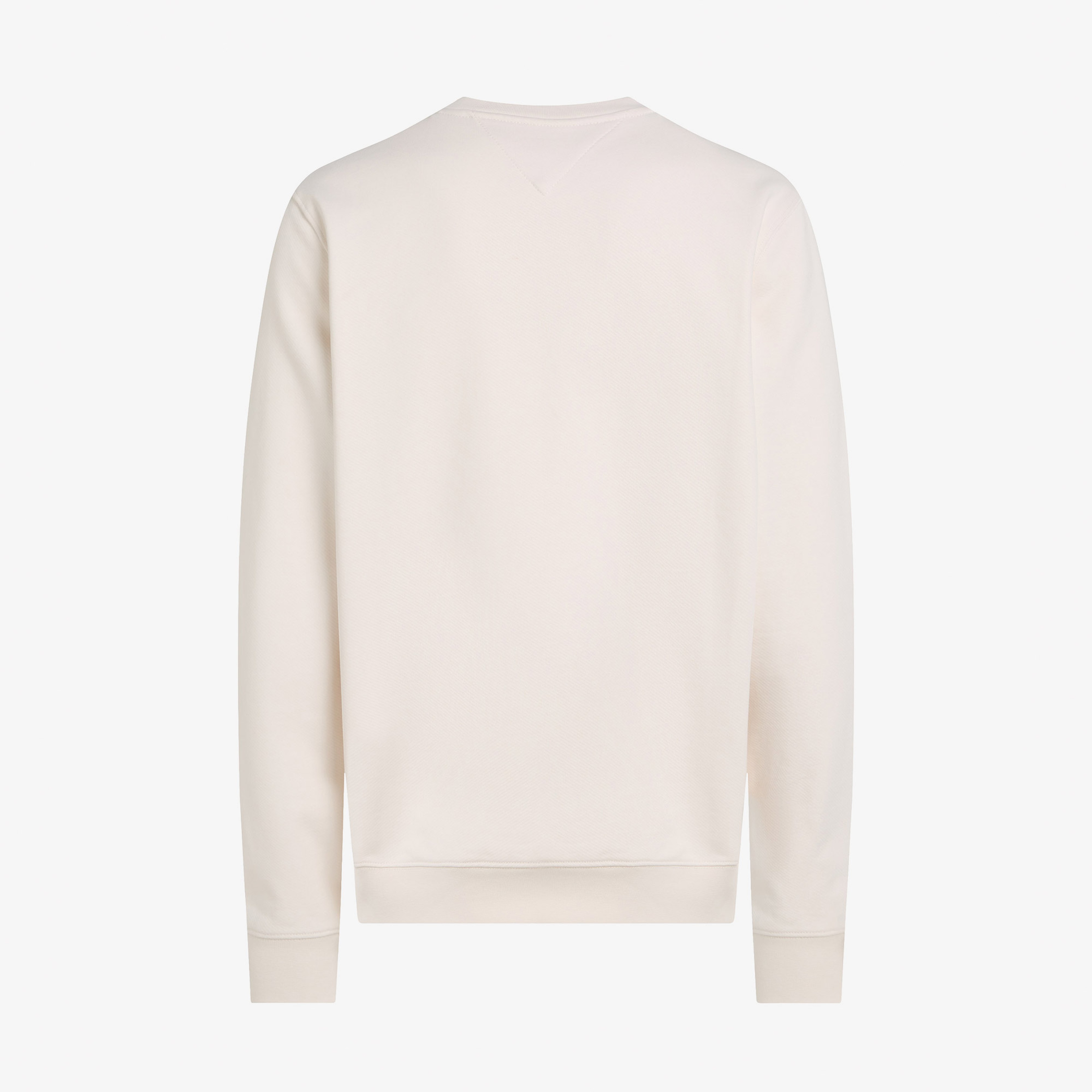 Tommy Hilfiger Flags Crewneck Erkek Kırık Beyaz Sweatshirt