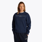 Tommy Hilfiger Mdrn Reg Corp Logo C-Nk Kadın Lacivert Sweatshirt
