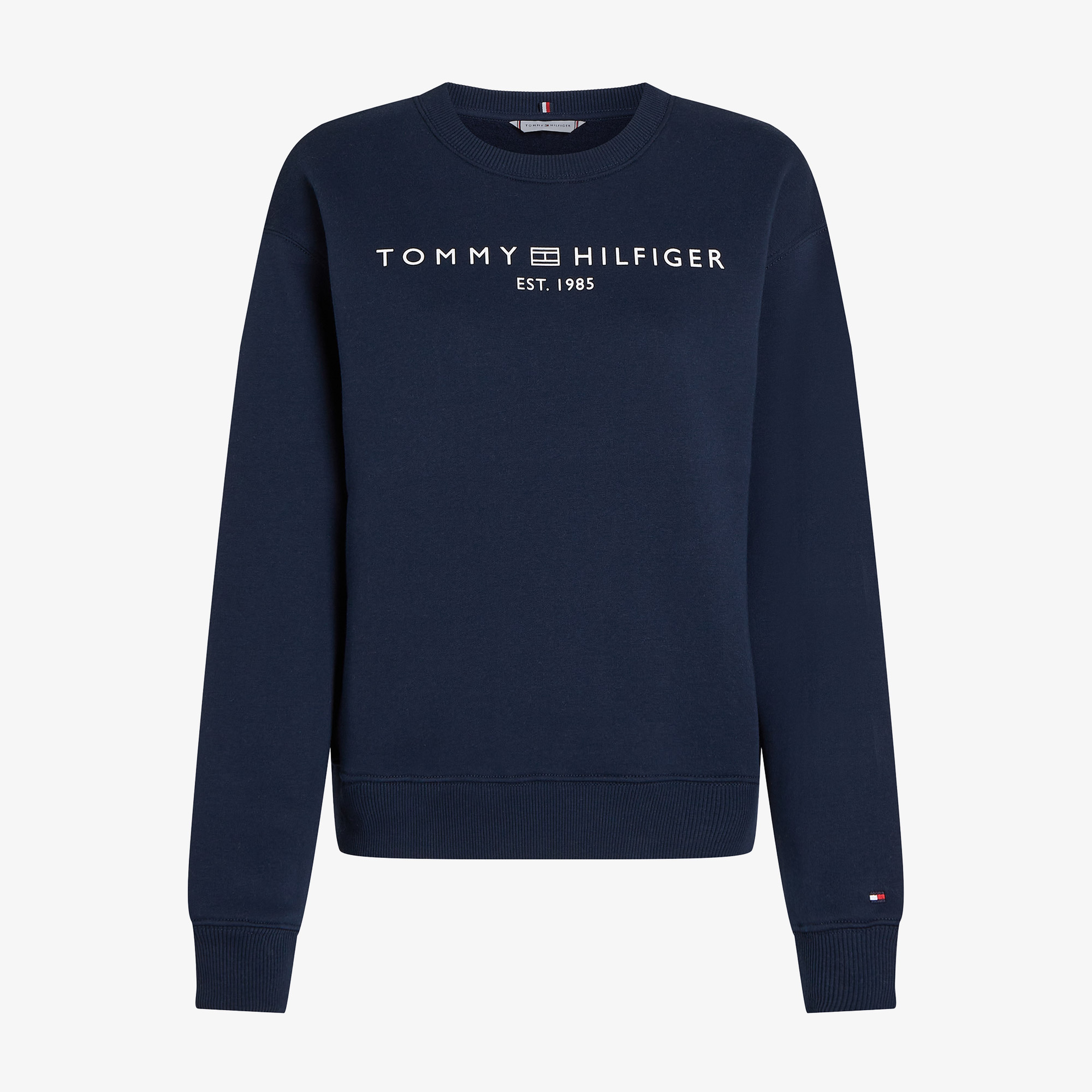 Tommy Hilfiger Mdrn Reg Corp Logo C-Nk Kadın Lacivert Sweatshirt