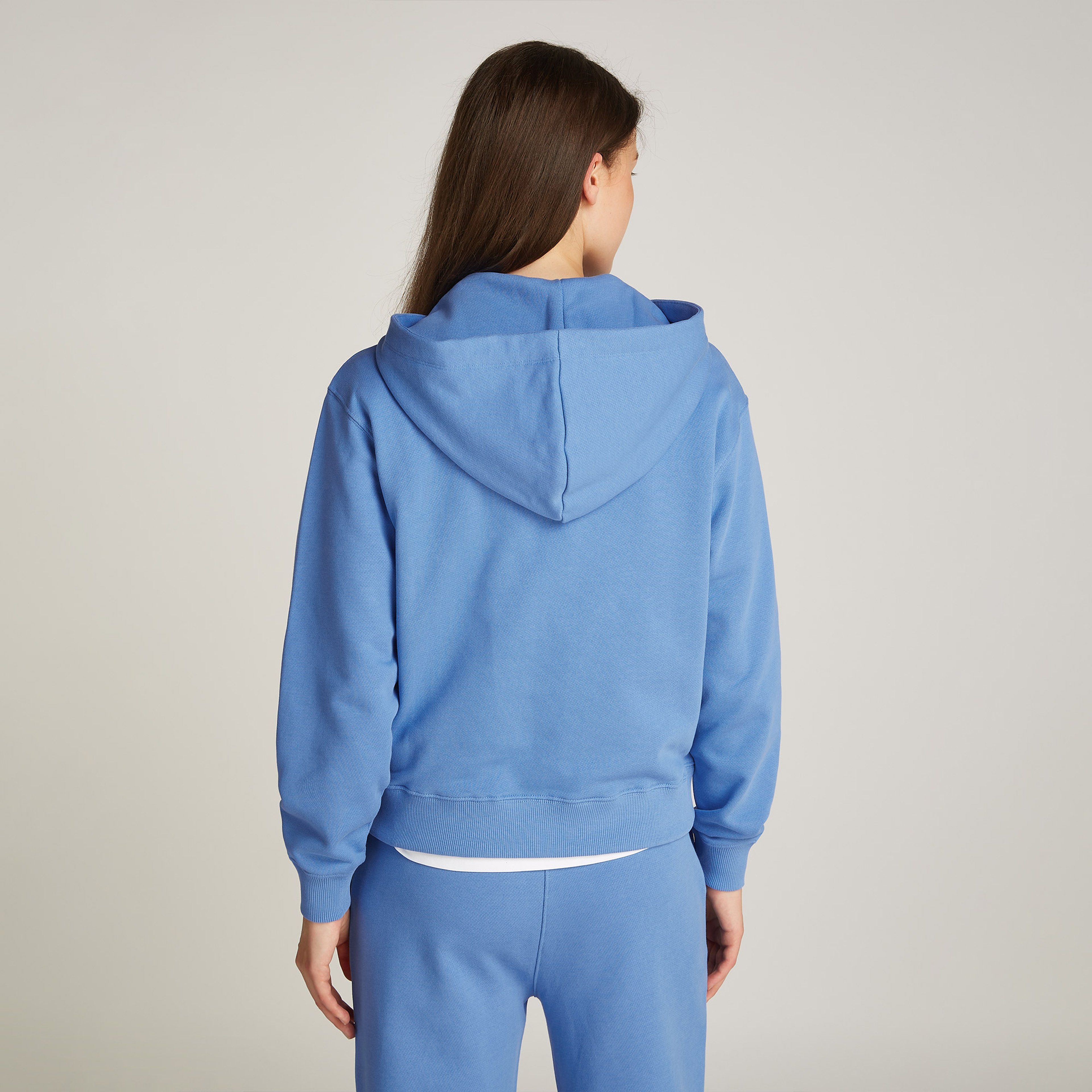 Tommy Hilfiger Reg Varsity Zip Kadın Mavi Sweatshirt