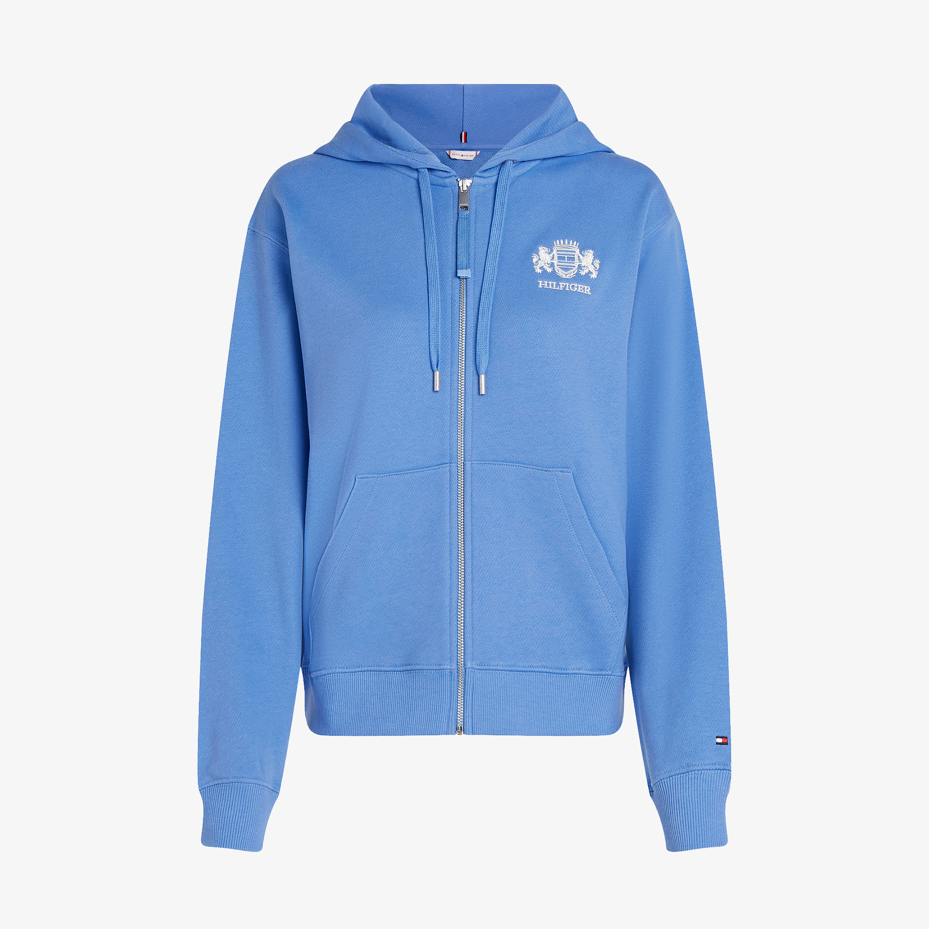 Tommy Hilfiger Reg Varsity Zip Kadın Mavi Sweatshirt