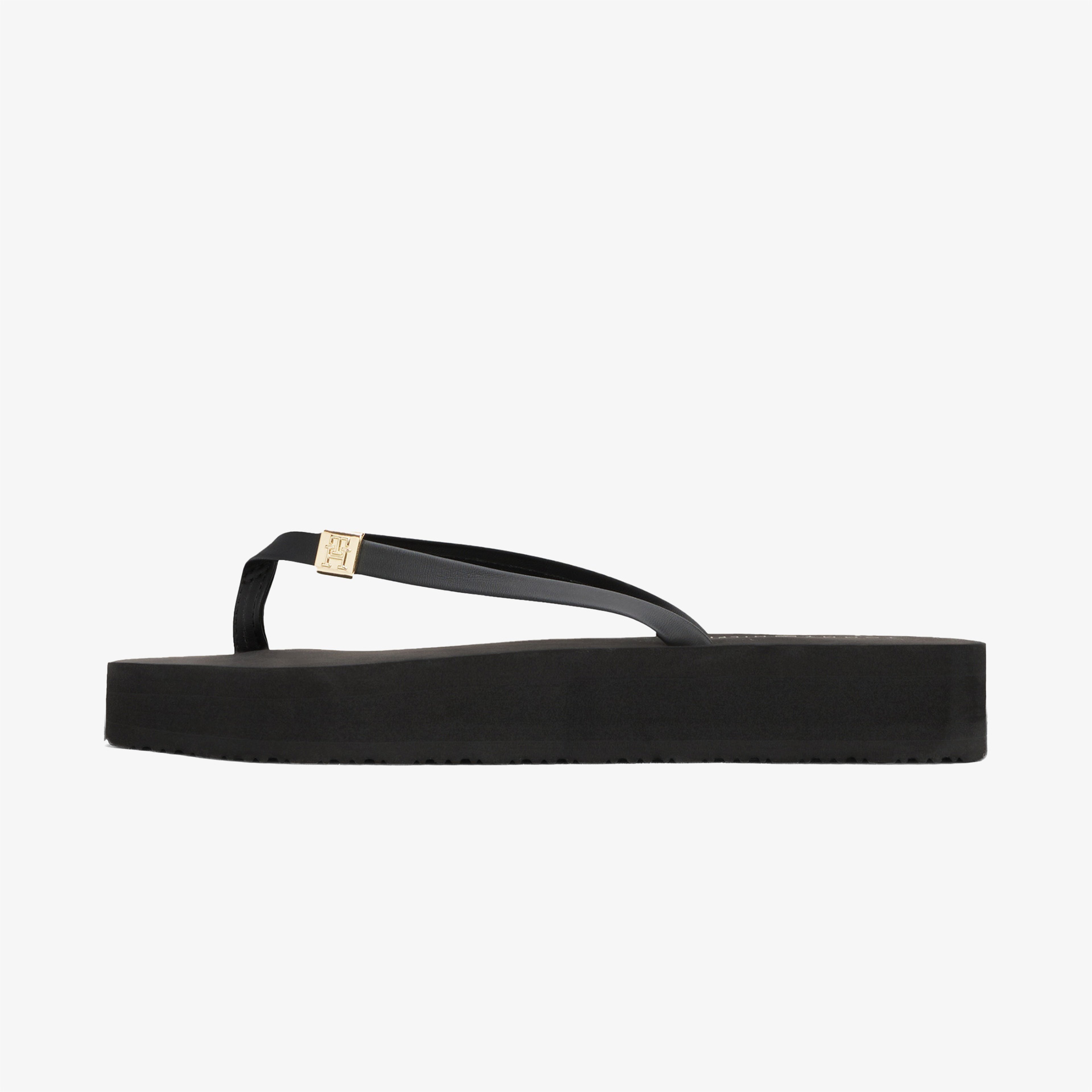 Tommy Hilfiger Elevated Chic Beach Kadın Siyah Terlik