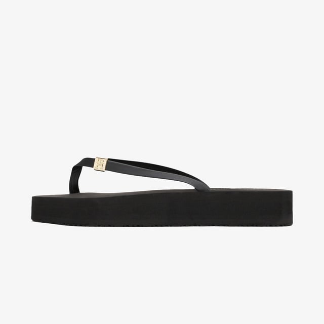 Tommy Hilfiger Tommy Hilfiger Elevated Chic Beach Kadın Siyah Terlik Occasion'da! Siyah - 5. görsel