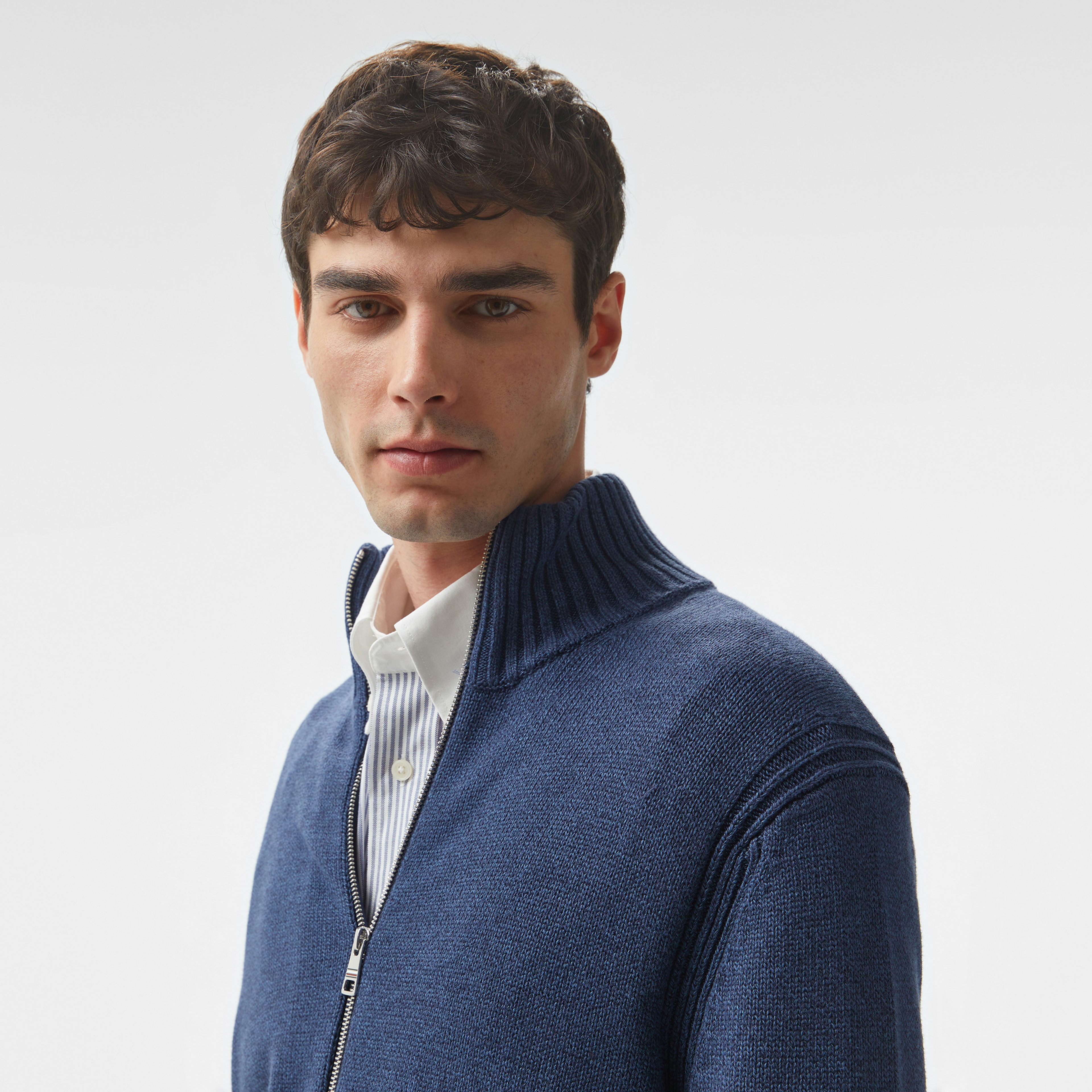 Tommy Hilfiger Erkek Mavi Triko