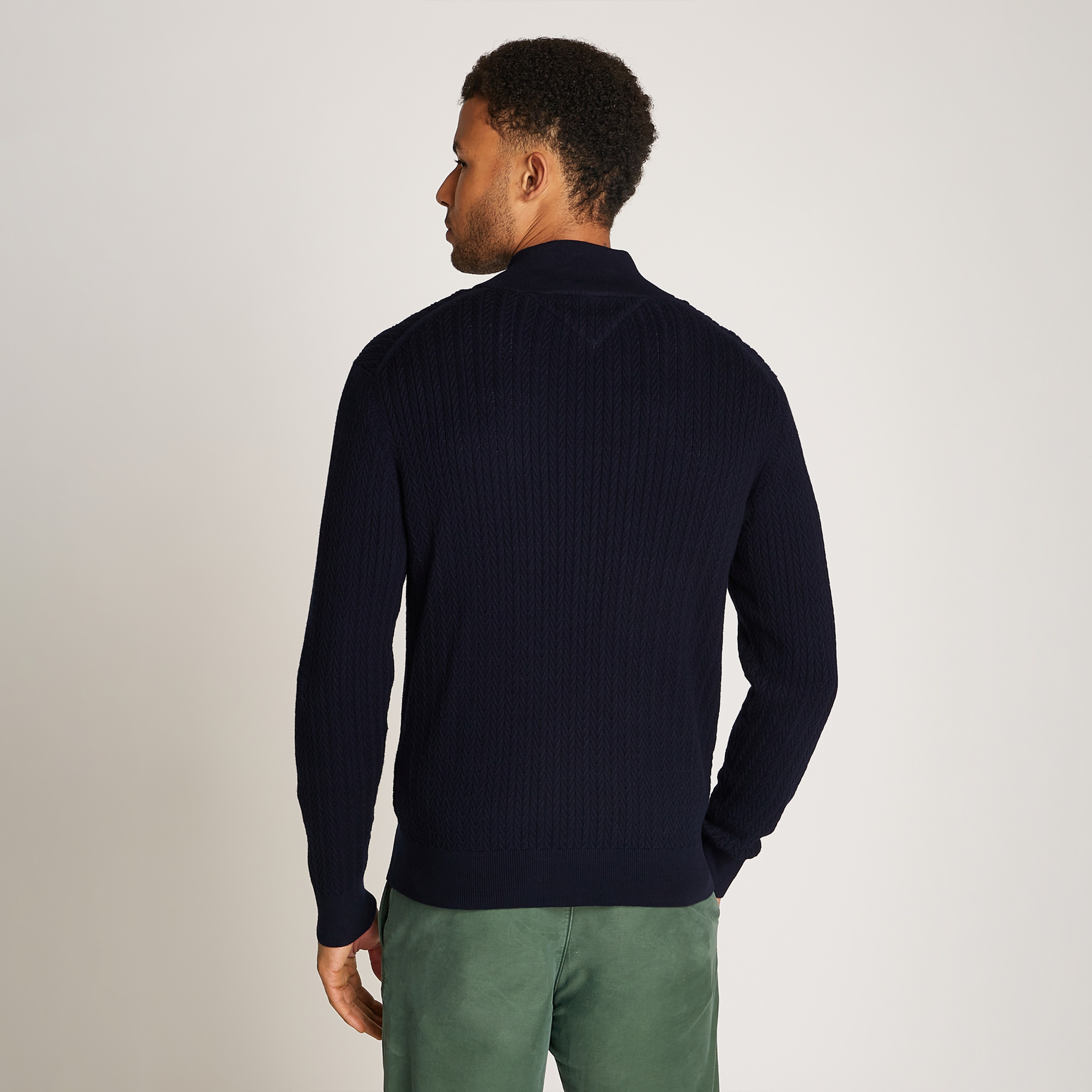 Tommy Hilfiger Erkek Mavi Triko