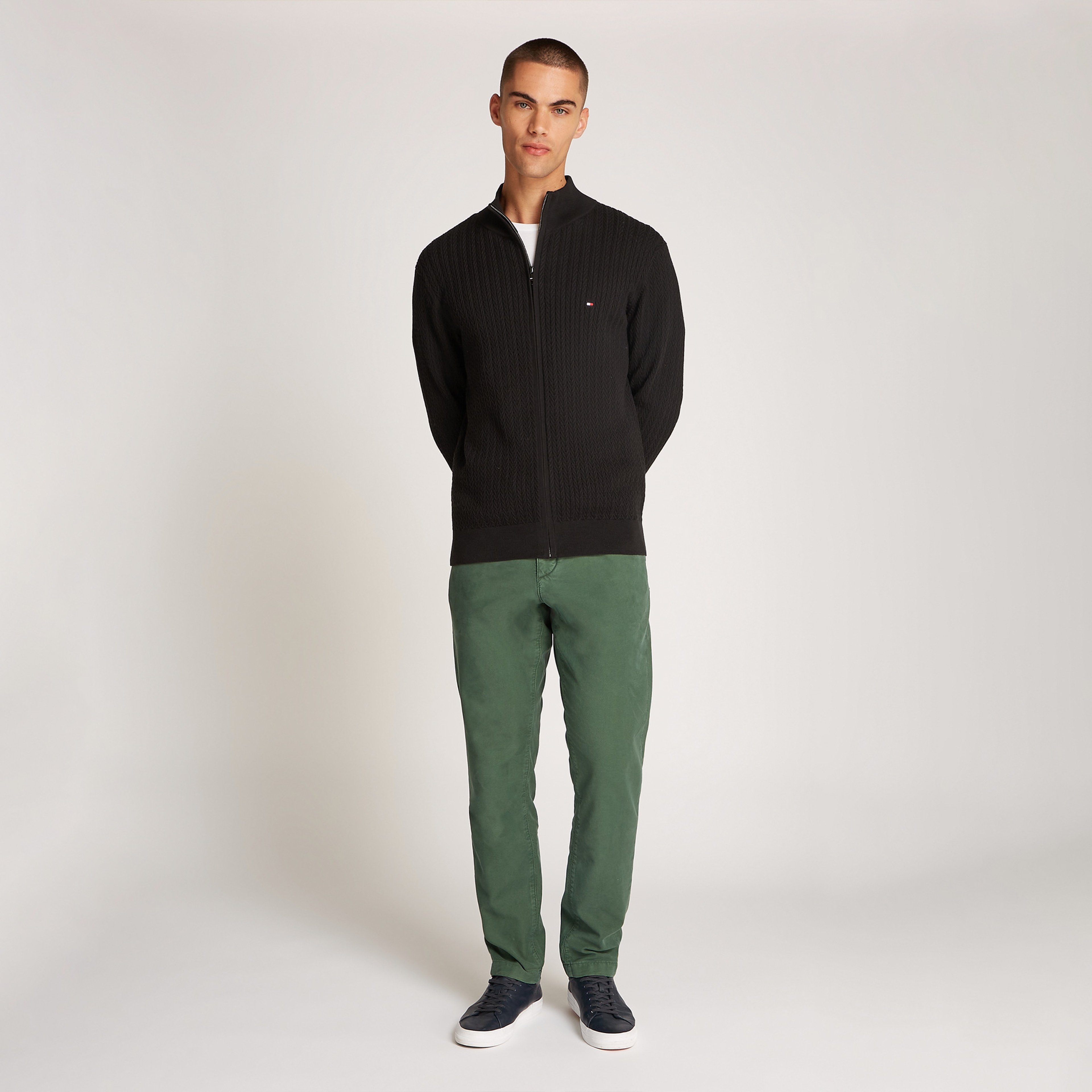 Tommy Hilfiger Erkek Siyah Triko