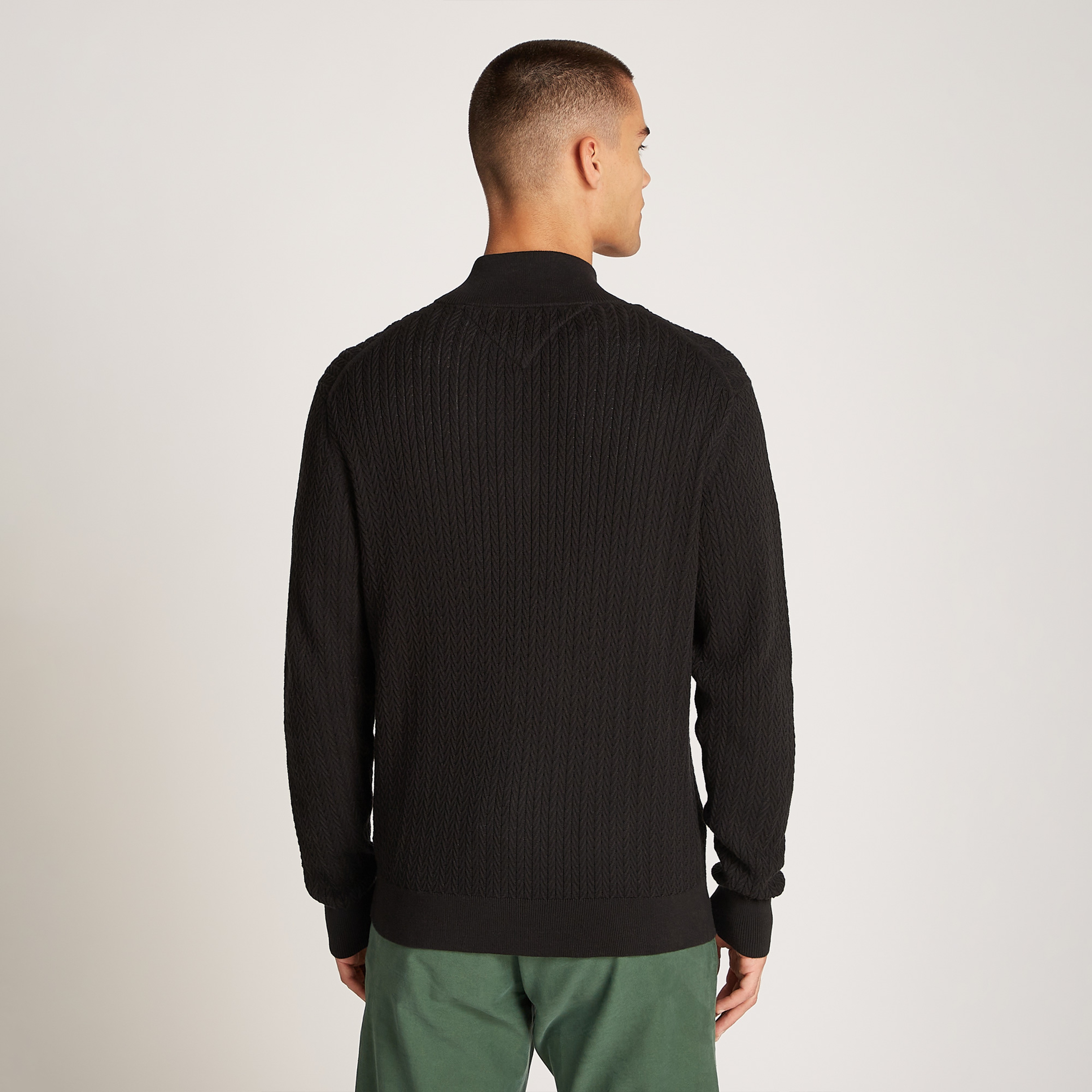 Tommy Hilfiger Erkek Siyah Triko