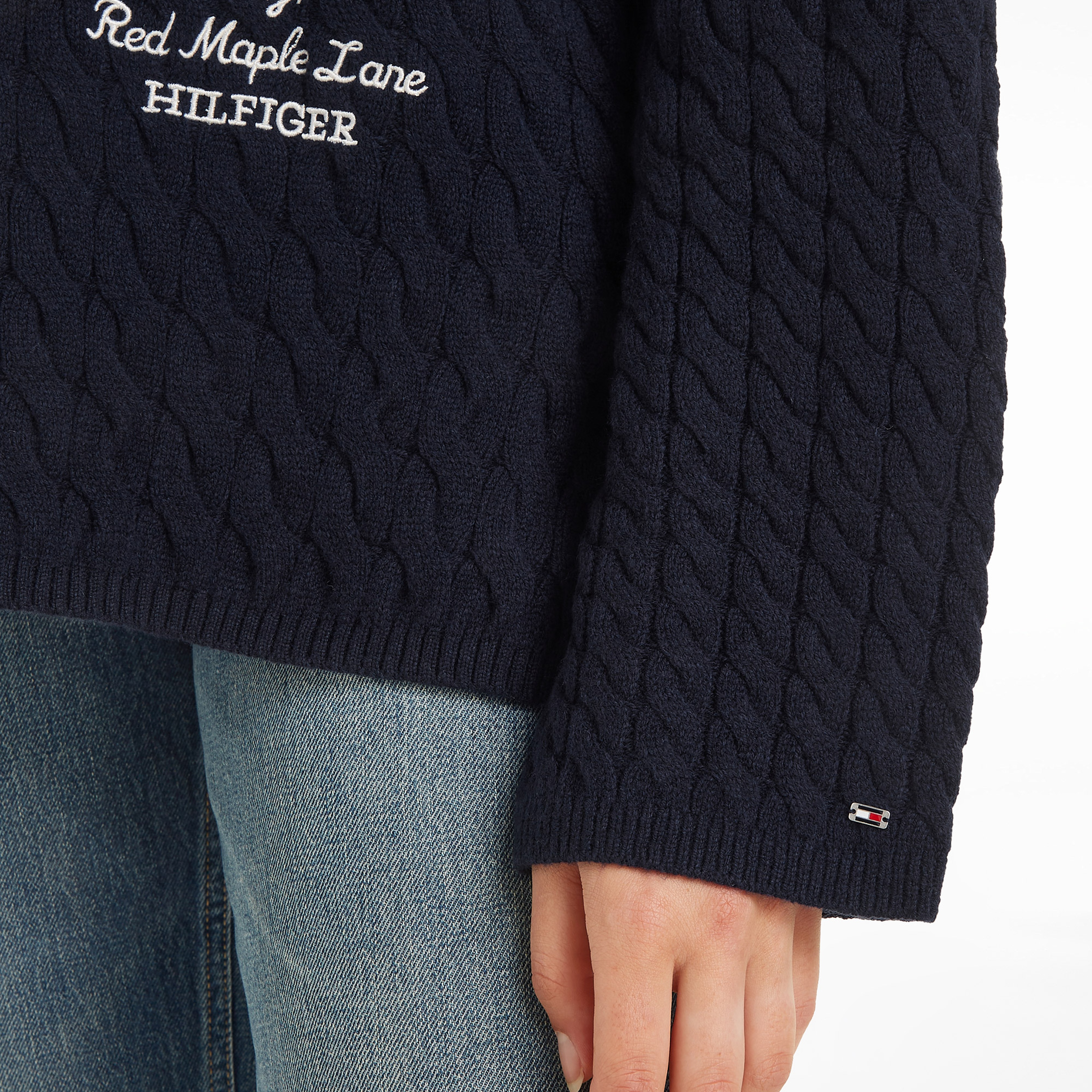 Tommy Hilfiger Kadın Mavi Triko
