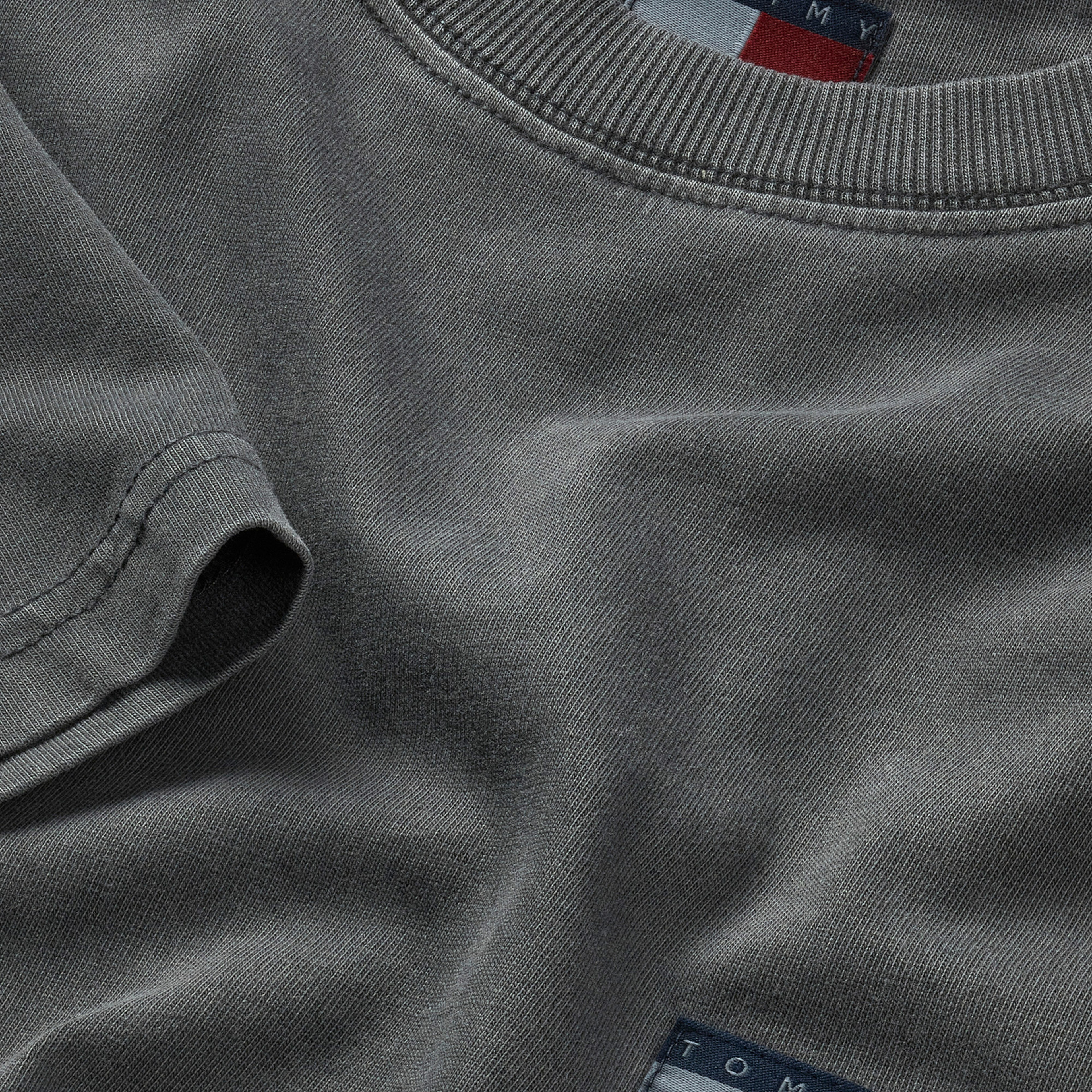 Tommy Jeans Relax Label Erkek Gri T-Shirt