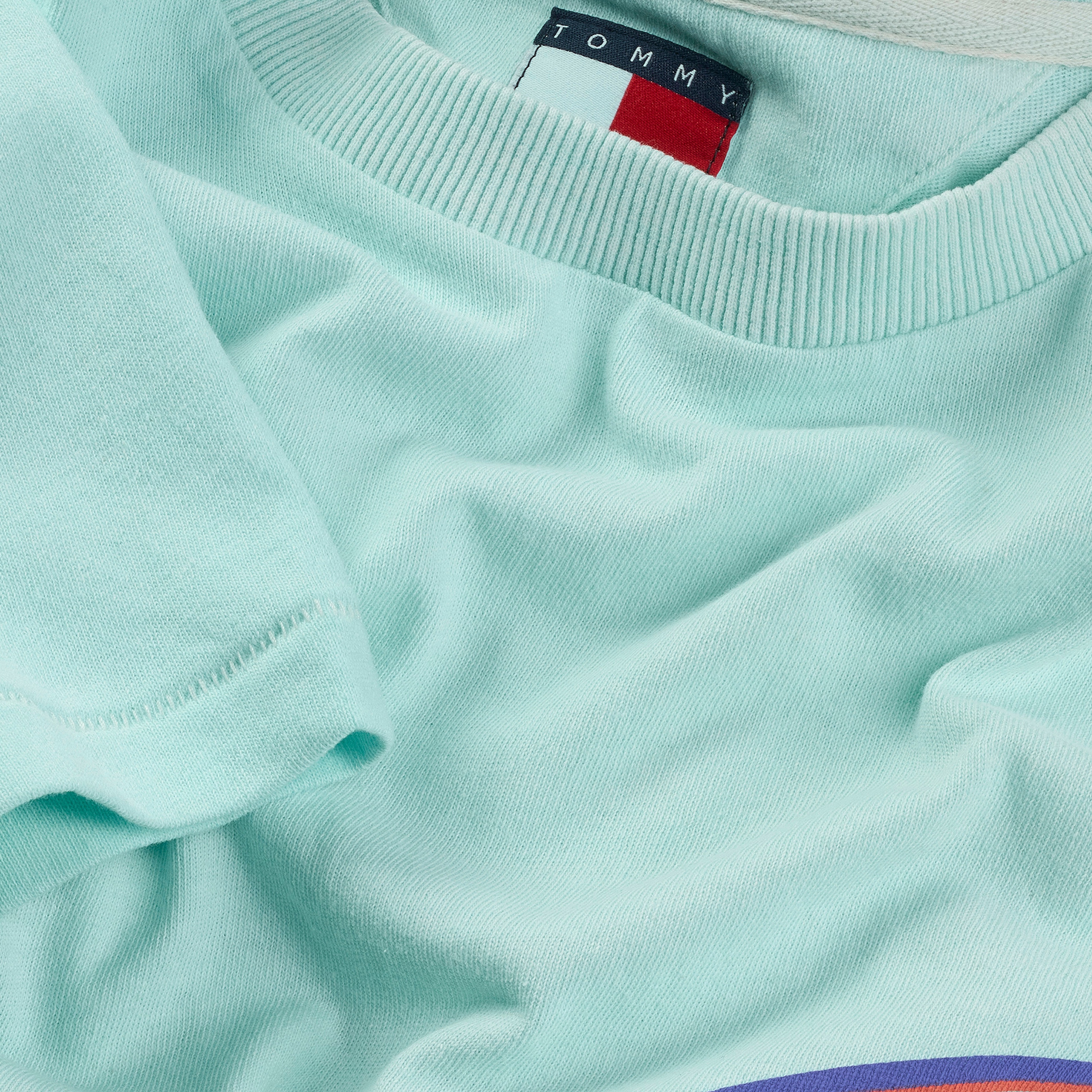 Tommy Jeans Relax Faded Graphic Erkek Yeşil T-Shirt