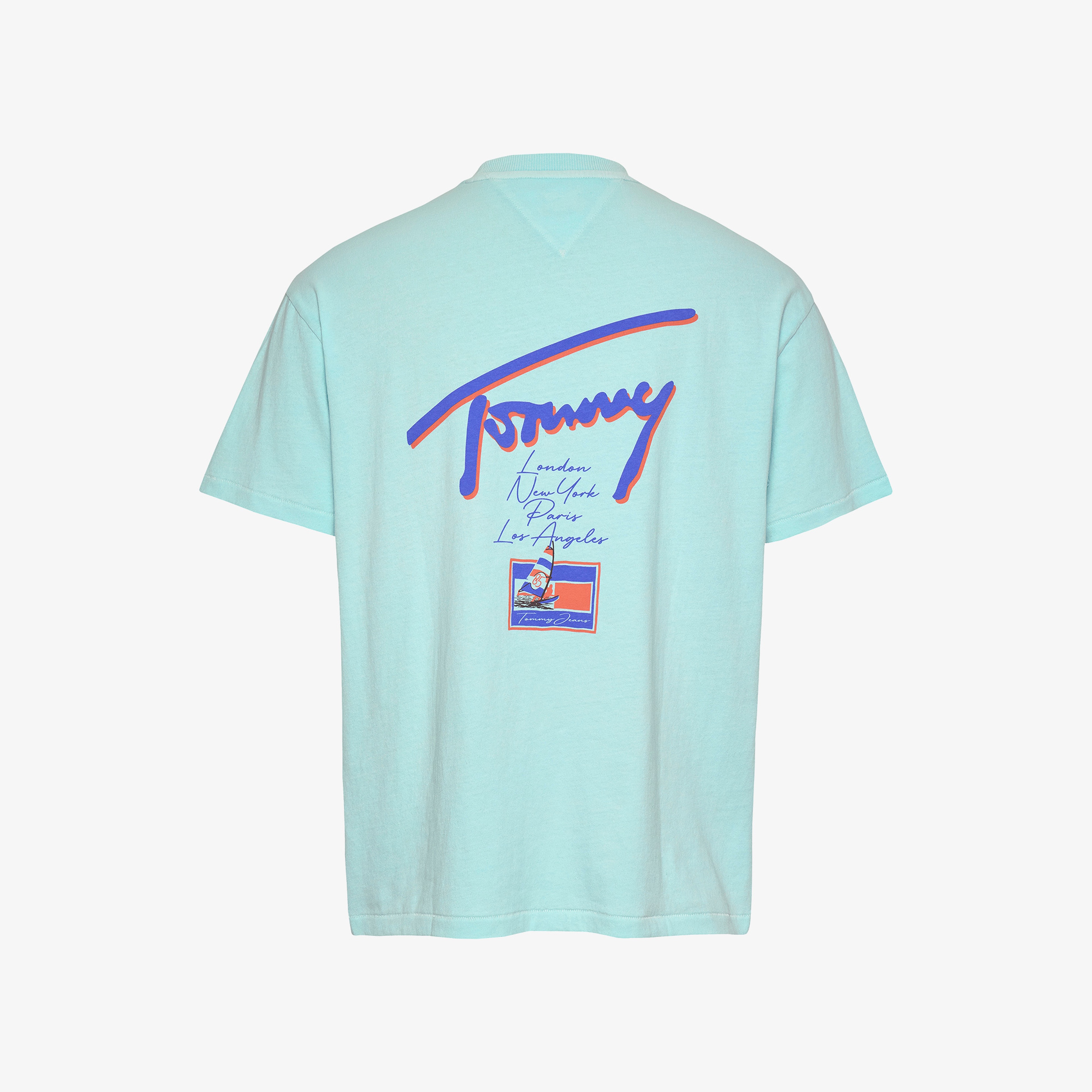 Tommy Jeans Relax Faded Graphic Erkek Yeşil T-Shirt