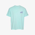 Tommy Jeans Relax Faded Graphic Erkek Yeşil T-Shirt