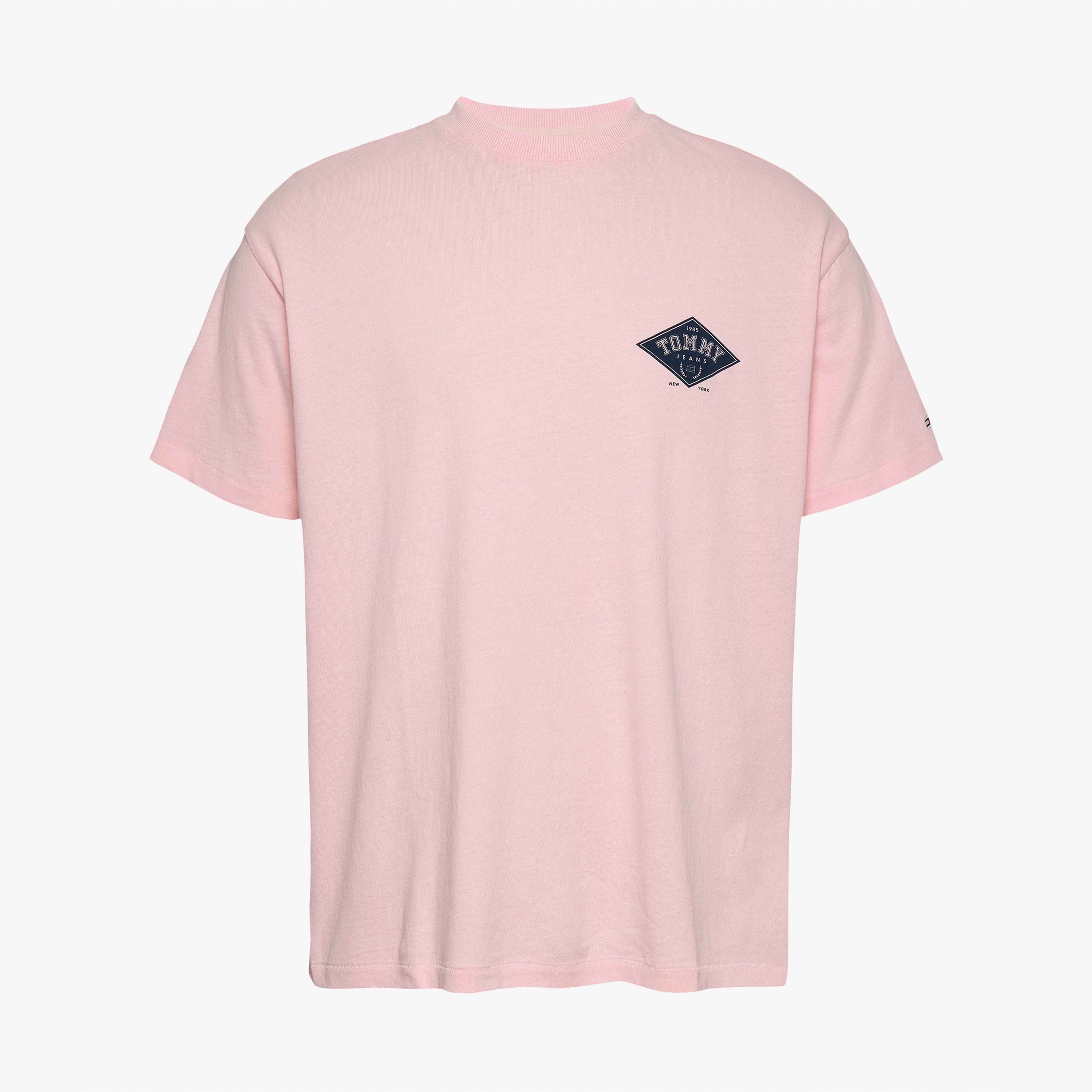 Tommy Jeans Relax Varsity Graphics Erkek Pembe T-Shirt