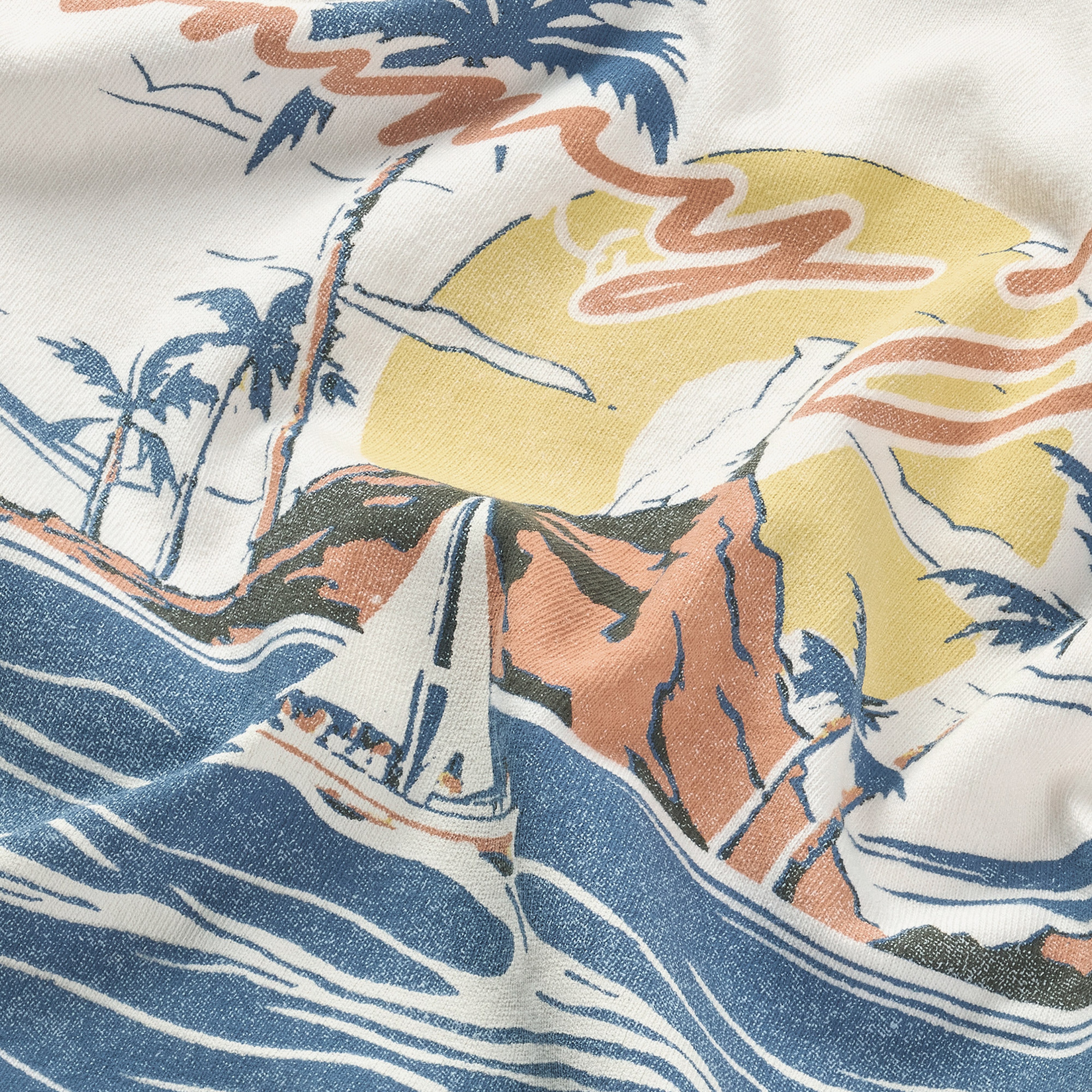 Tommy Jeans Reg Sig Sailing Ext Erkek Beyaz T-Shirt