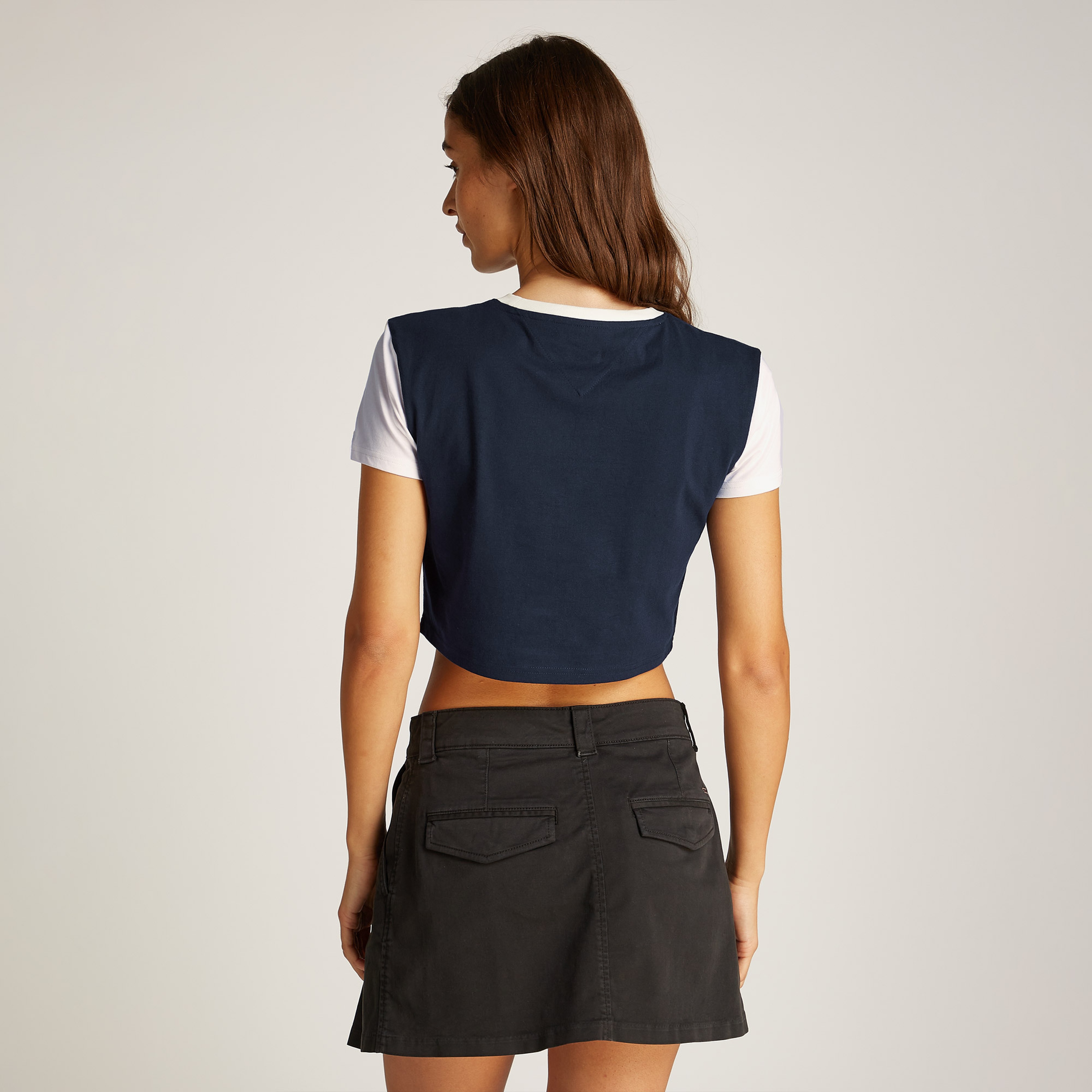 Tommy Jeans Reg Crp Varsity Kadın Lacivert T-Shirt