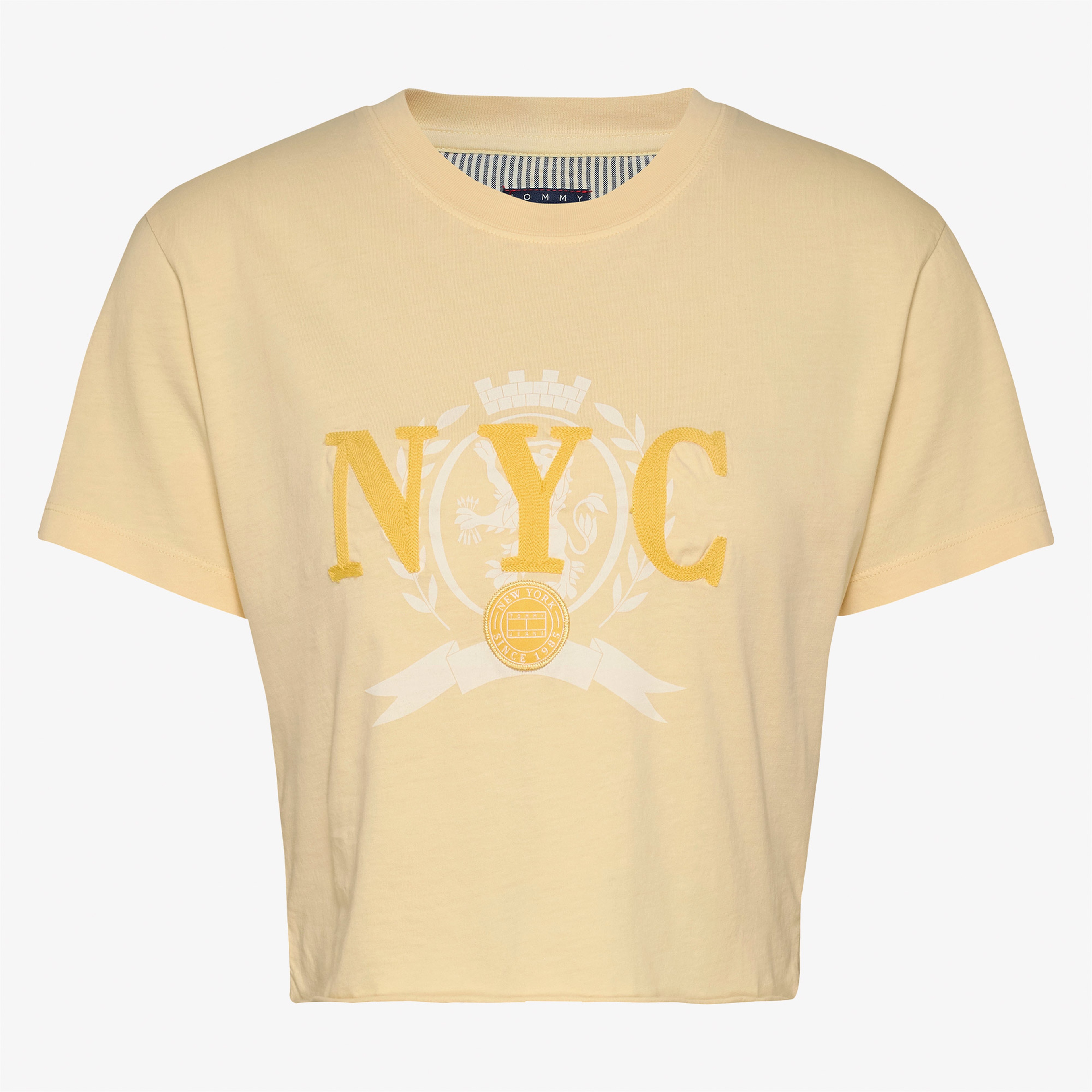 Tommy Jeans Tjcw Varsity Graphic Kadın Sarı T-Shirt