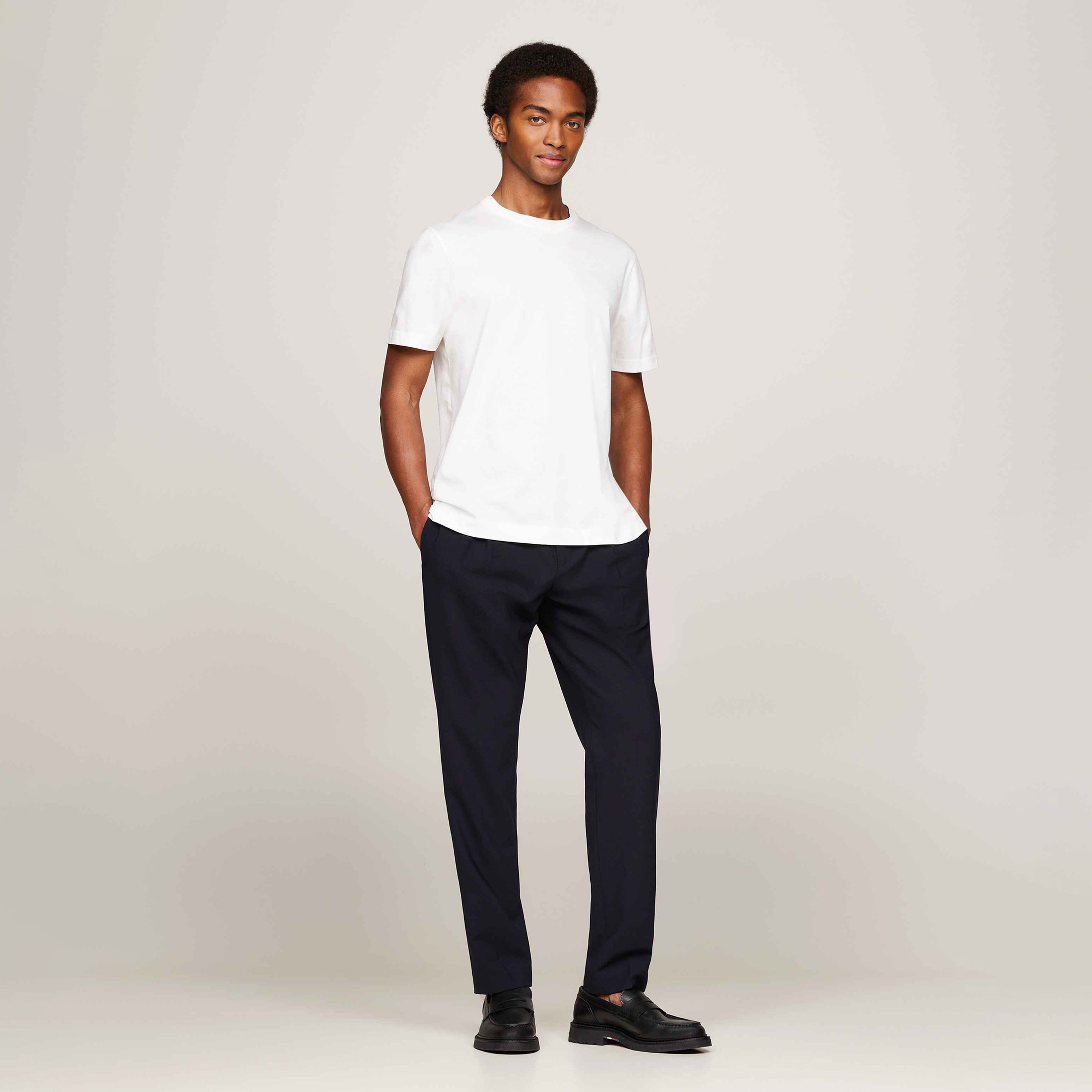 Tommy Hilfiger Erkek Beyaz T-Shirt