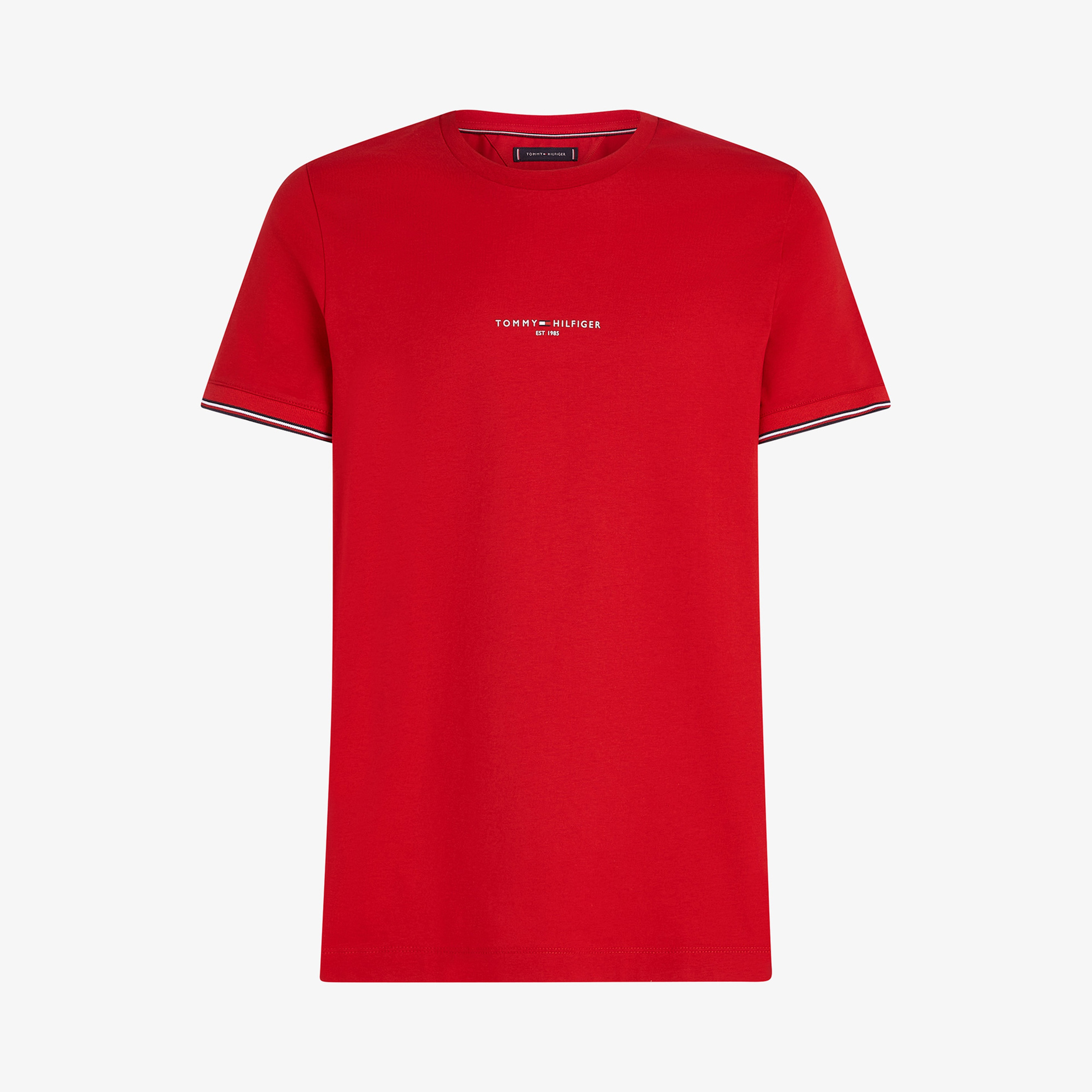 Tommy Hilfiger Logo Tipped Erkek Kırmızı T-Shirt