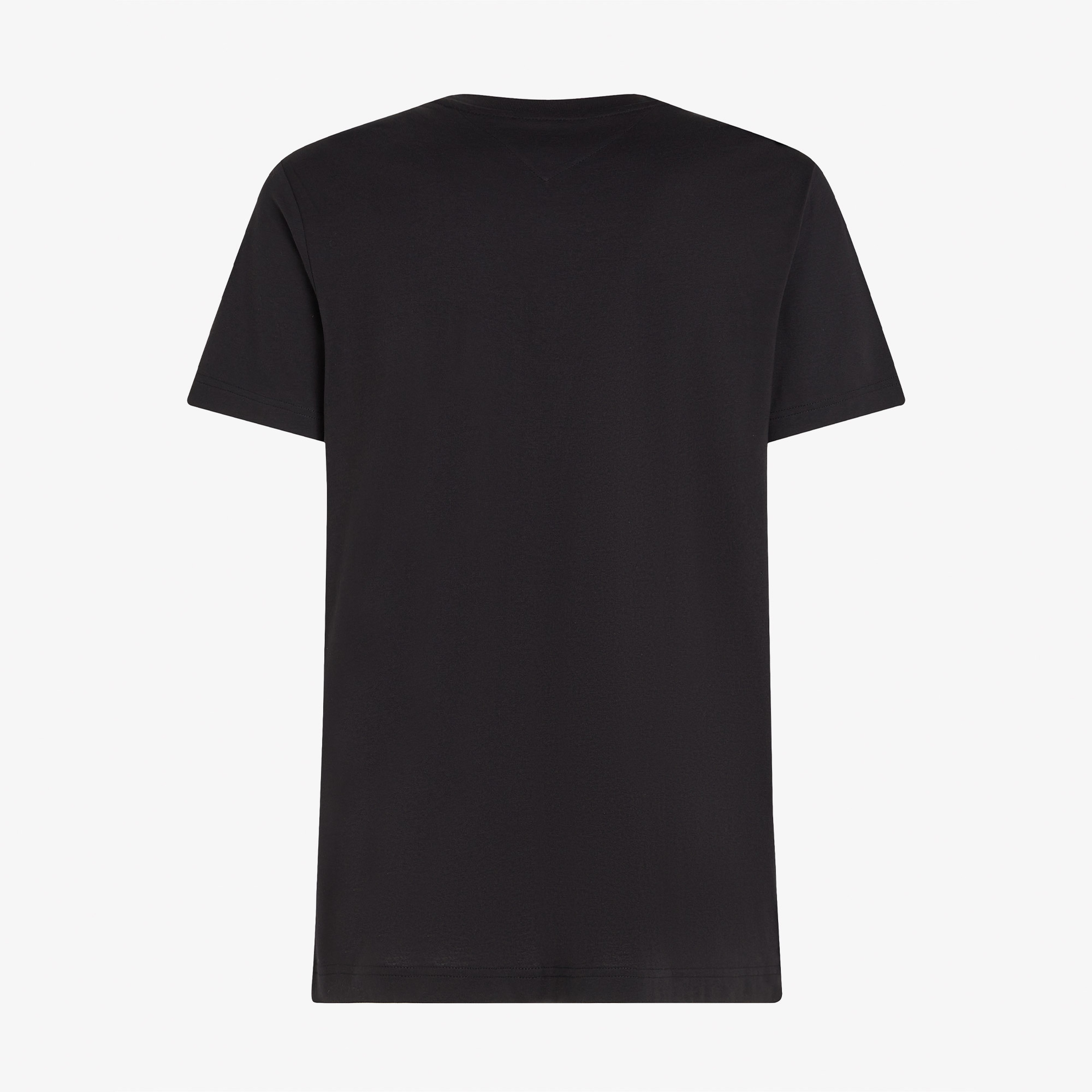 Tommy Hilfiger Central Chest Stripe Erkek Siyah T-Shirt