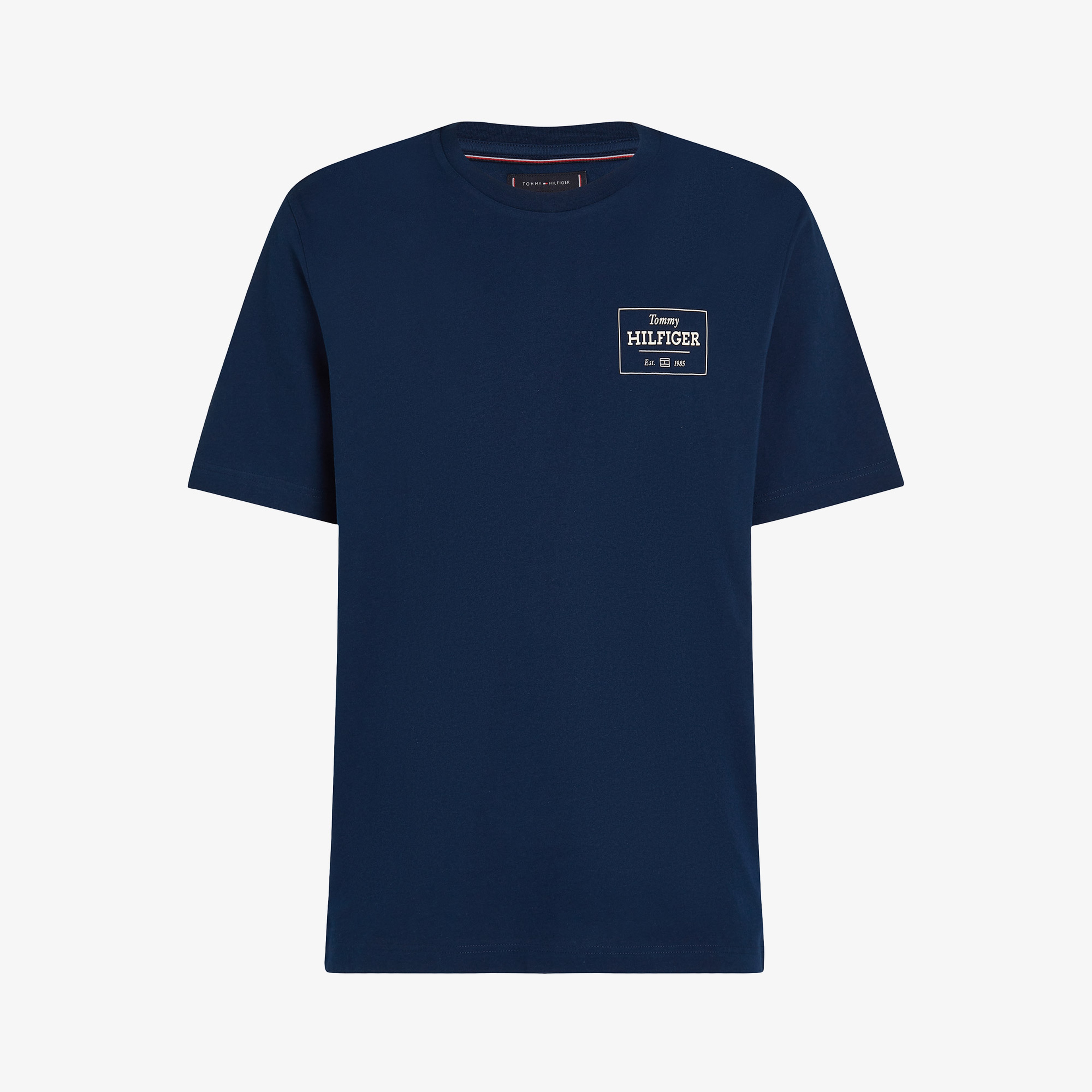 Tommy Hilfiger Monotype Printed Label Erkek Mavi T-Shirt