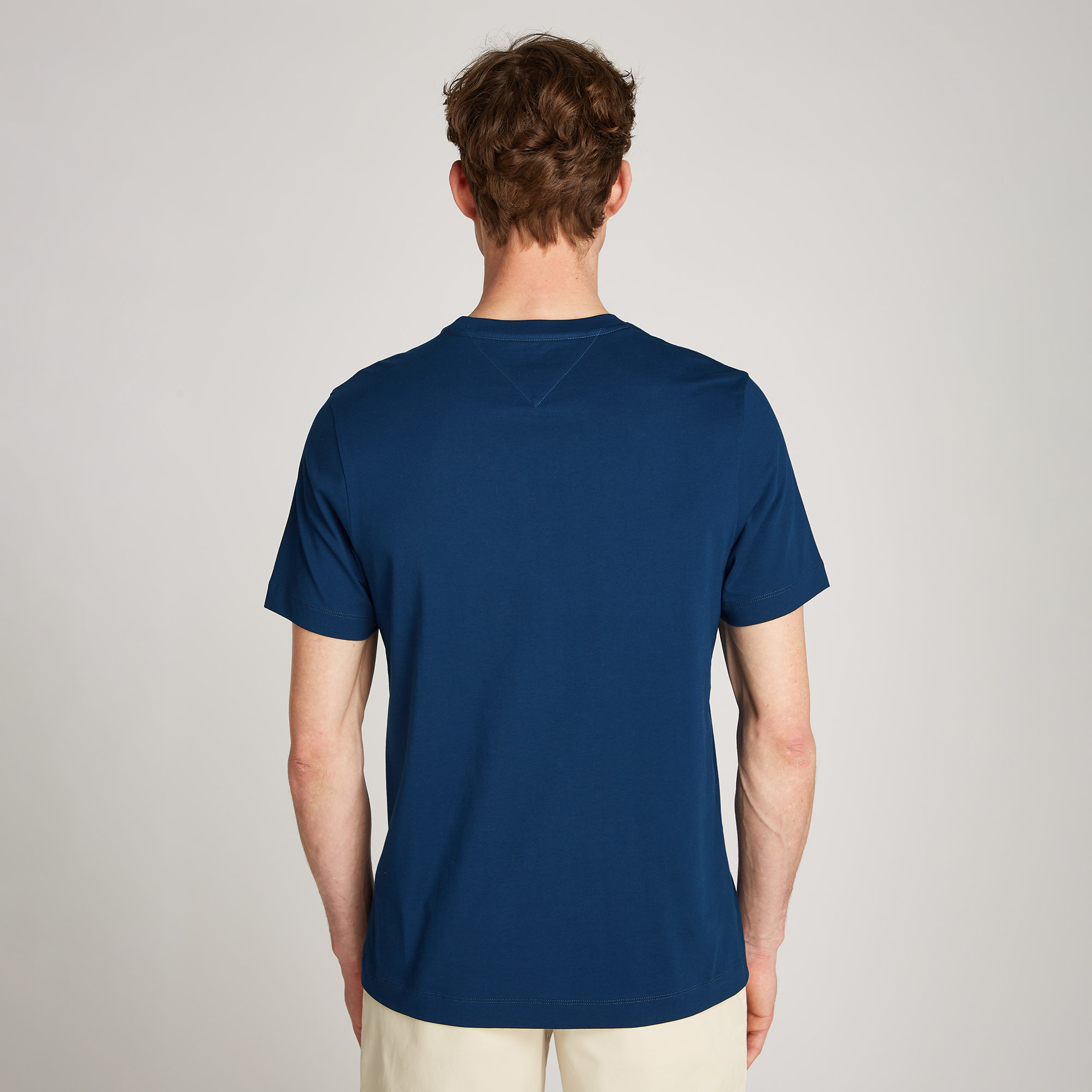 Tommy Hilfiger Monogram Imd Erkek Mavi T-Shirt