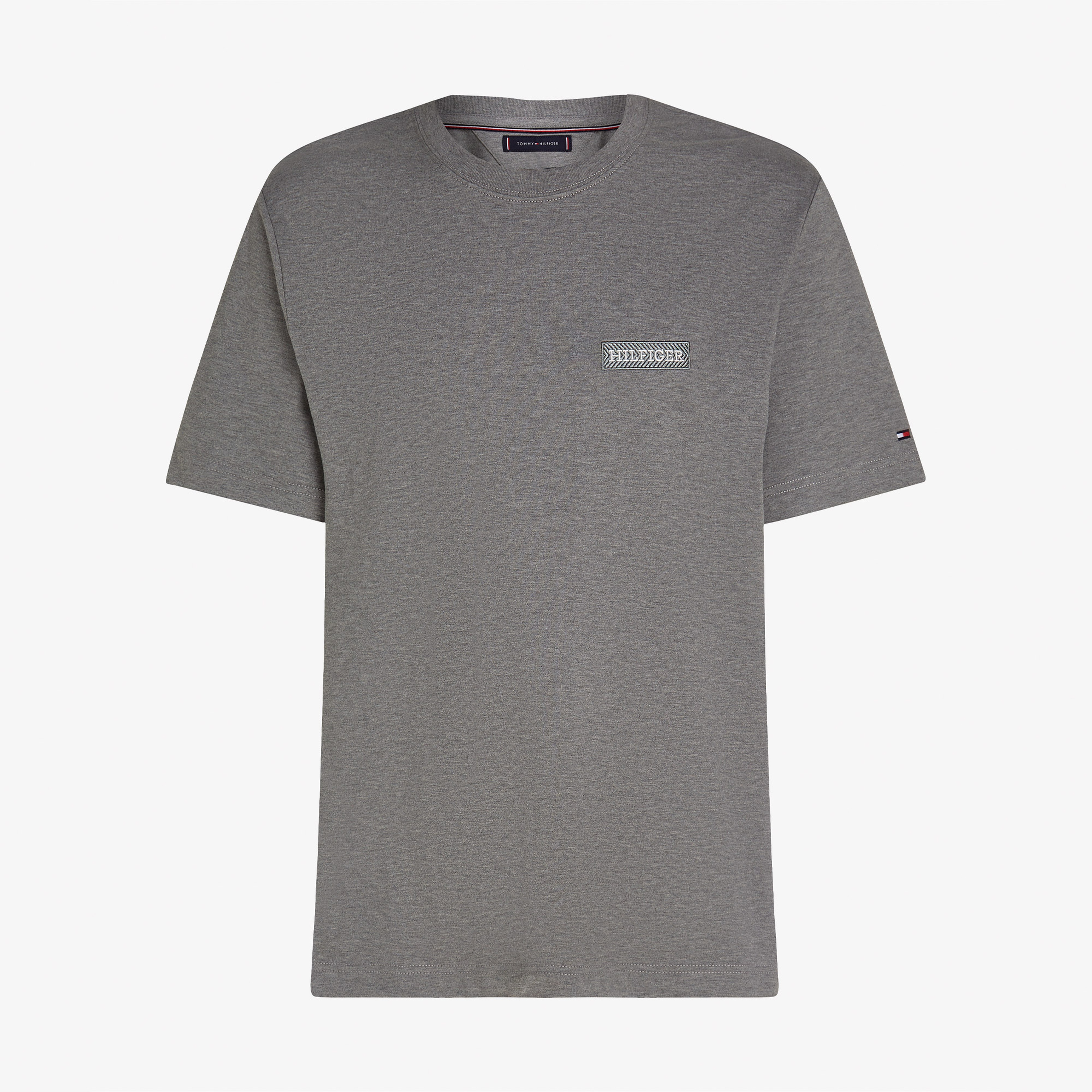 Tommy Hilfiger Erkek Gri T-Shirt