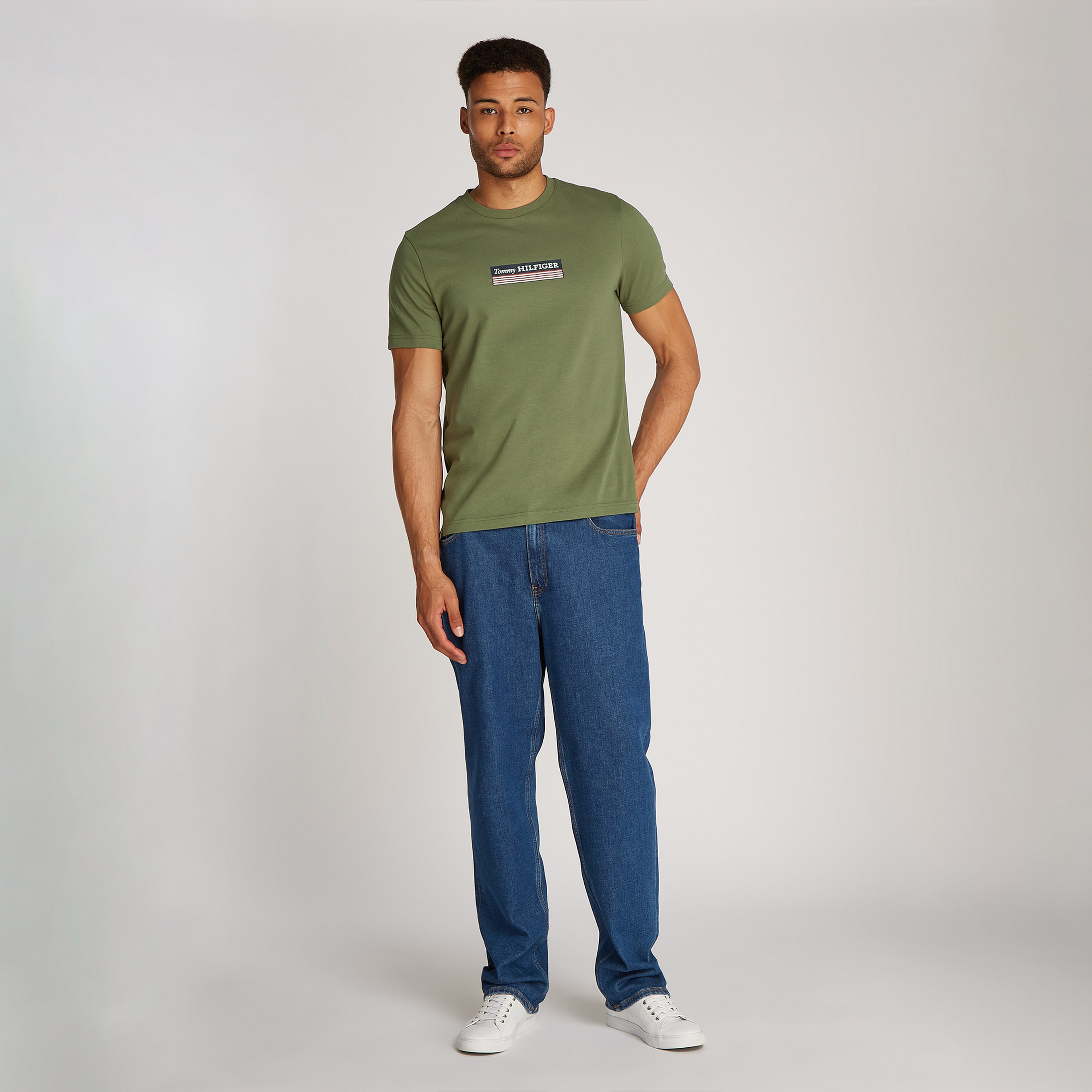 Tommy Hilfiger Box Erkek Yeşil T-Shirt