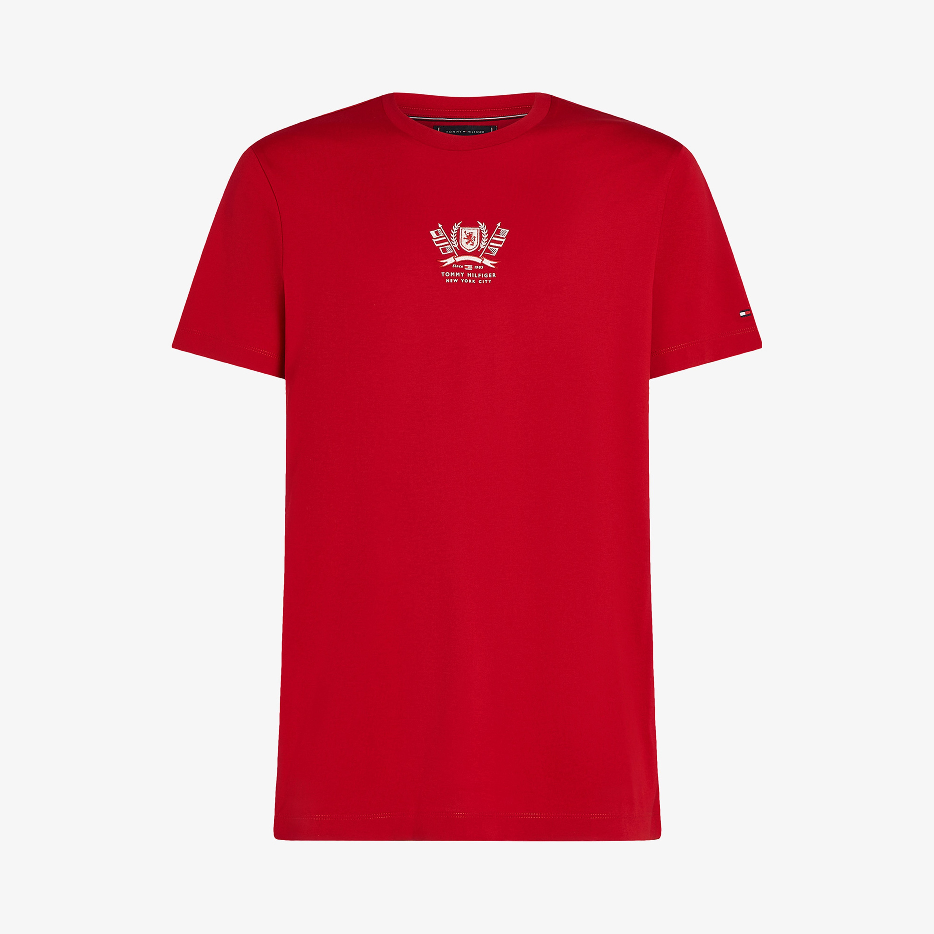 Tommy Hilfiger Crest Embro Erkek Kırmızı T-Shirt