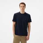 Tommy Hilfiger Global Stripe Tape Erkek Mavi T-Shirt