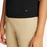 Tommy Hilfiger Slim 5X2 Rib Mid Kadın Siyah T-Shirt