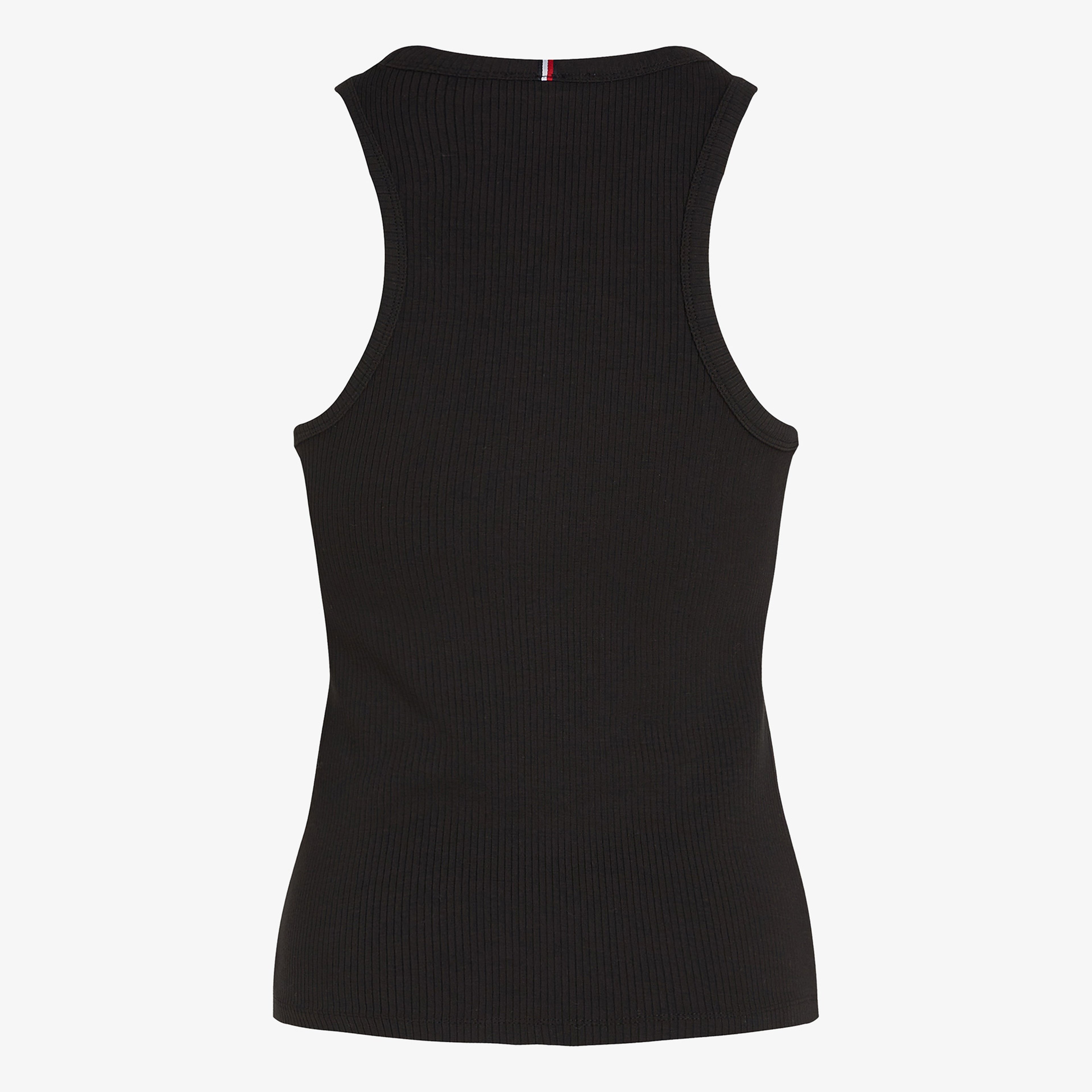 Tommy Hilfiger Slim 5X2 Rib Tank Kadın Siyah T-Shirt