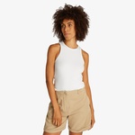 Tommy Hilfiger Slim 5X2 Rib Mid Kadın Beyaz T-Shirt