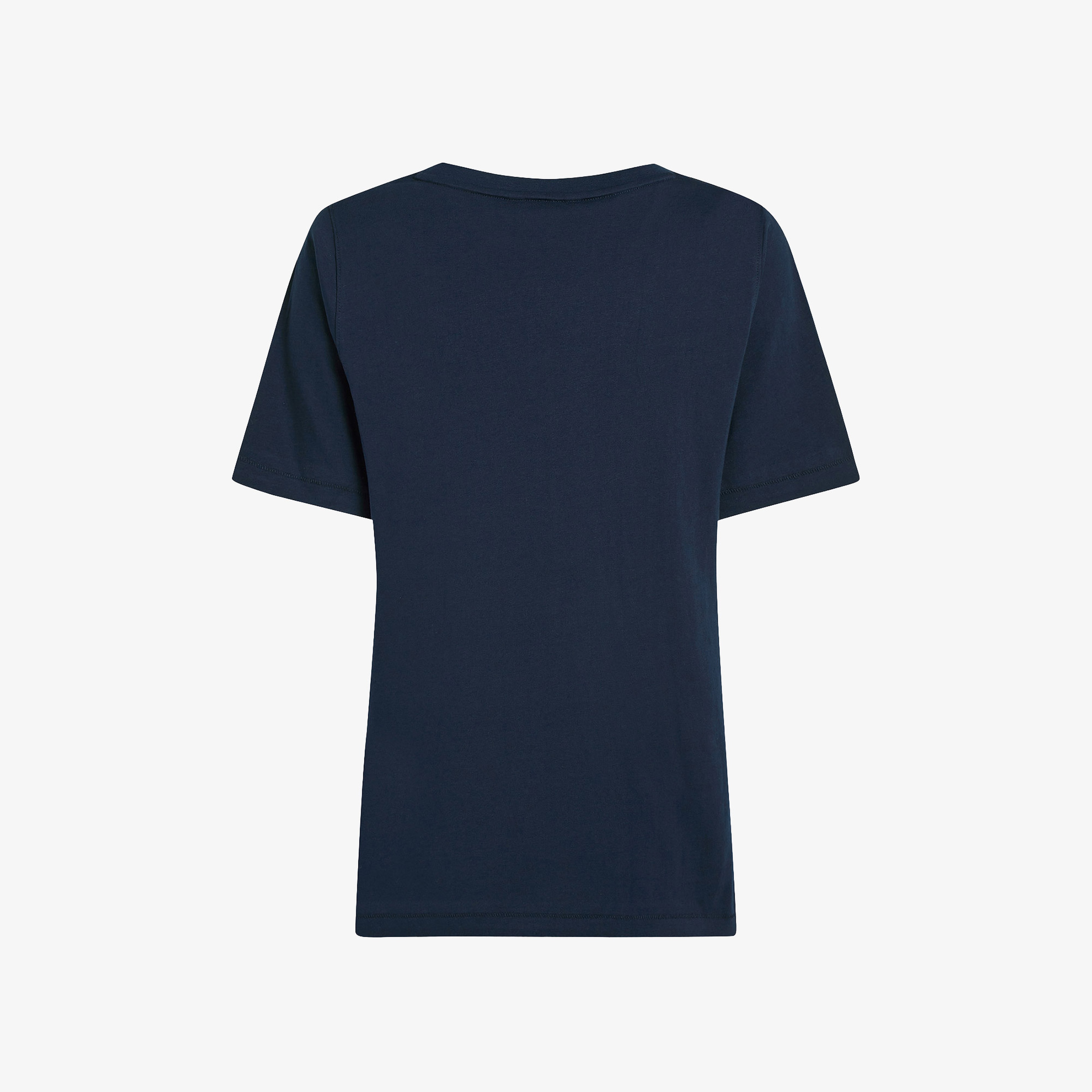 Tommy Hilfiger Modern Regular Flag V-Nk Kadın Lacivert T-Shirt