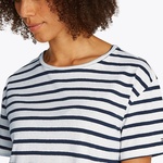 Tommy Hilfiger Modern Co Linen C-Nk Kadın Mavi T-Shirt