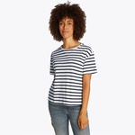 Tommy Hilfiger Modern Co Linen C-Nk Kadın Mavi T-Shirt