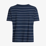 Tommy Hilfiger Modern Co Linen C-Nk Kadın Mavi T-Shirt