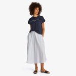 Tommy Hilfiger Mdrn Slv Corp Logo Kadın Lacivert T-Shirt