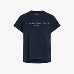 Tommy Hilfiger Mdrn Slv Corp Logo Kadın Lacivert T-Shirt