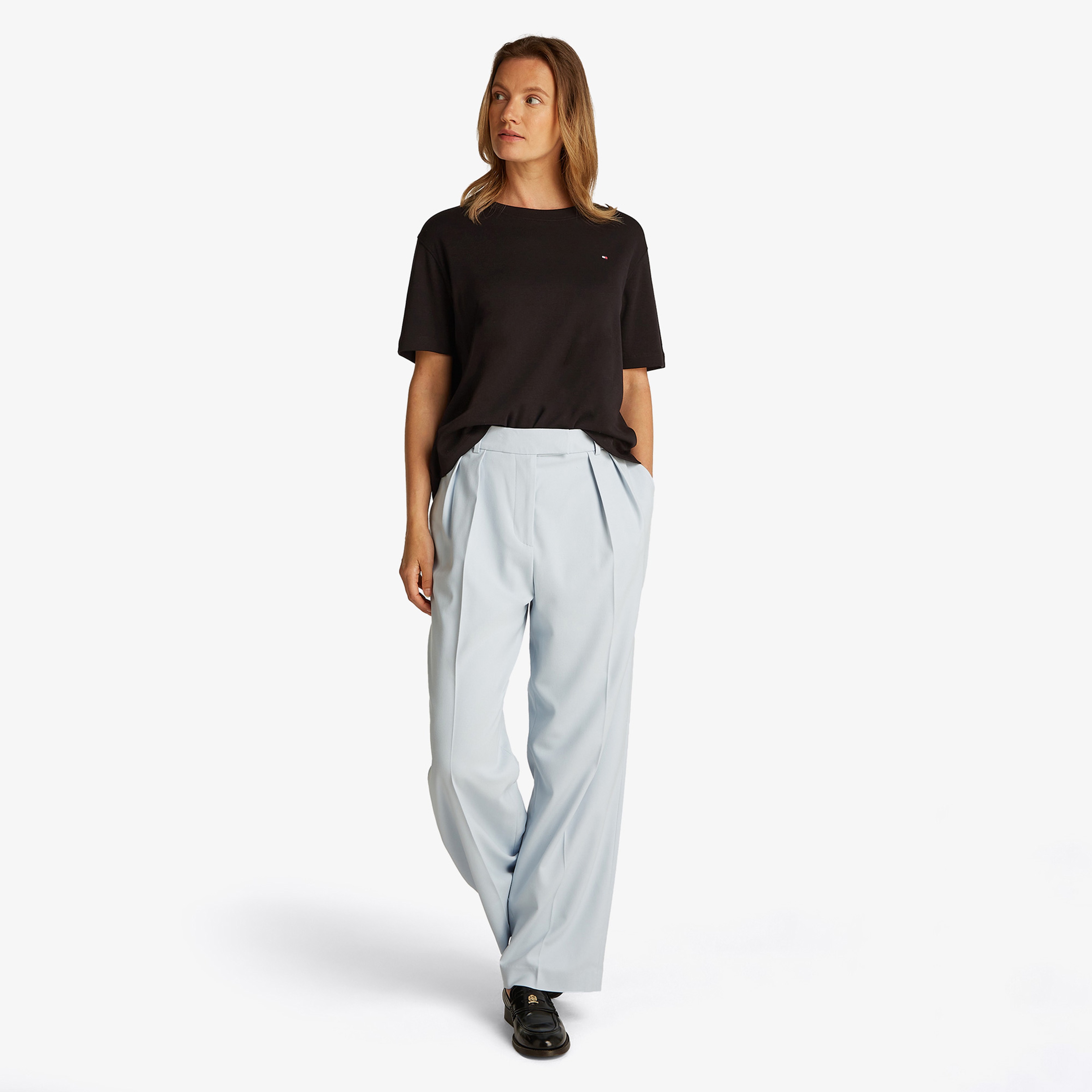 Tommy Hilfiger Relax Modern Cody Kadın Siyah T-Shirt