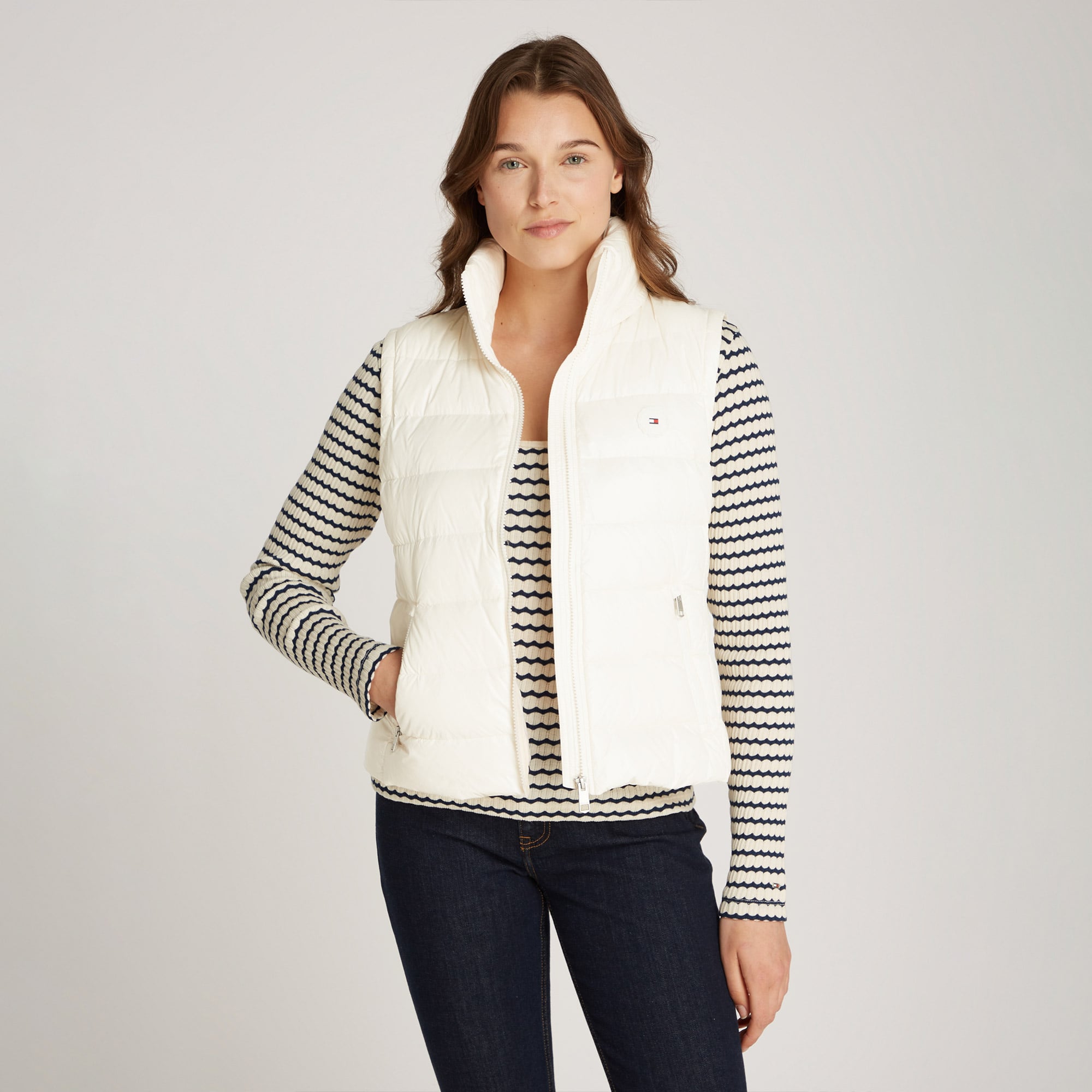 Tommy Hilfiger Lw Down Feminine Gloss Kadın Sarı Yelek