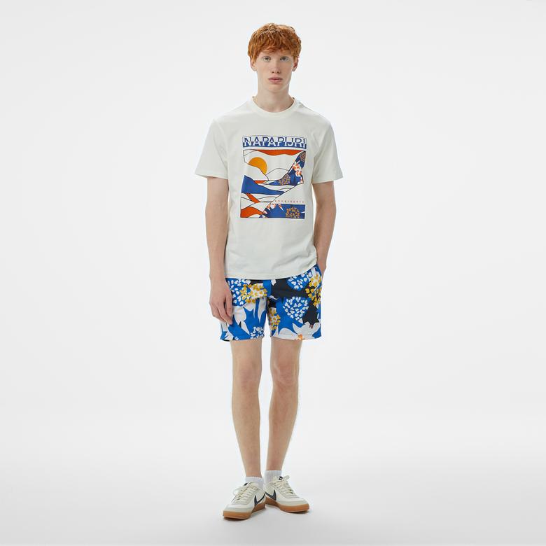 Napapijri Erkek Beyaz T-Shirt