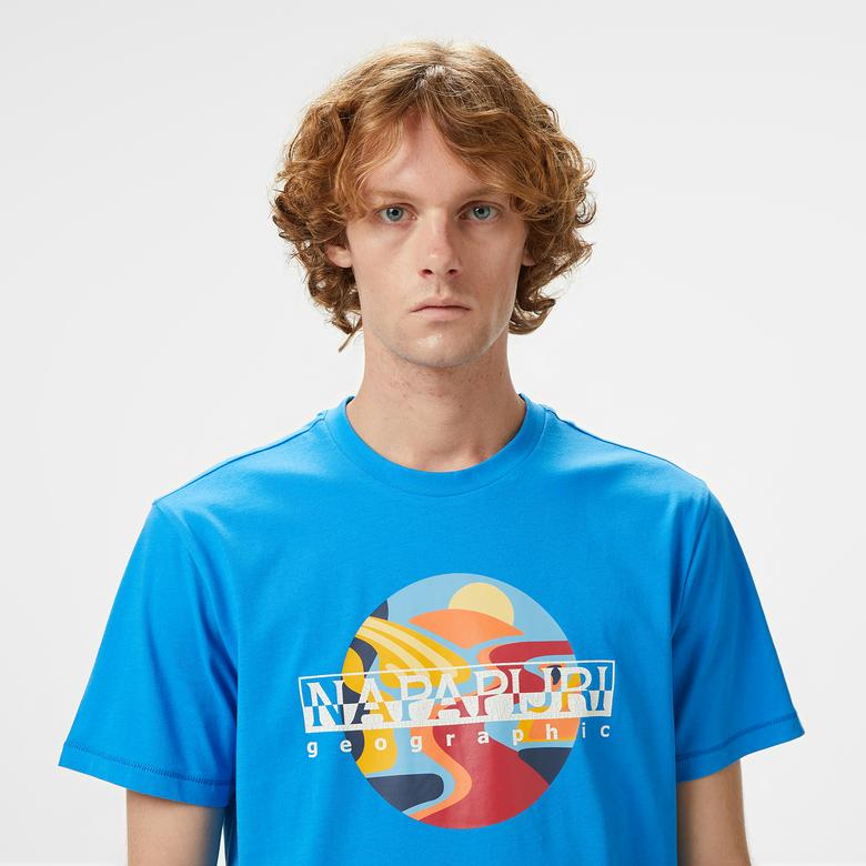 Napapijri Erkek Mavi T-Shirt