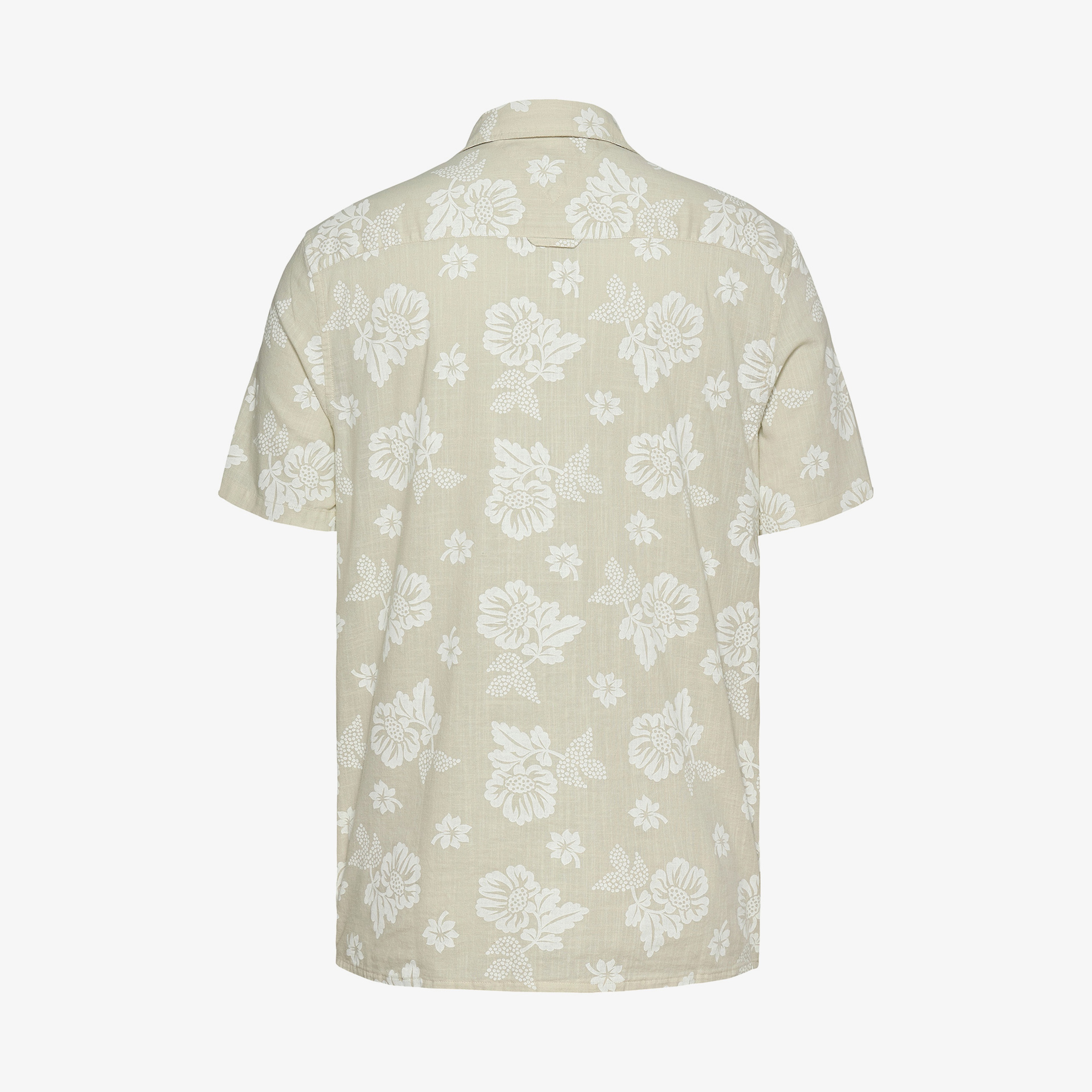 Tommy Jeans Reg Slub Aop Ext Erkek Bej Gömlek