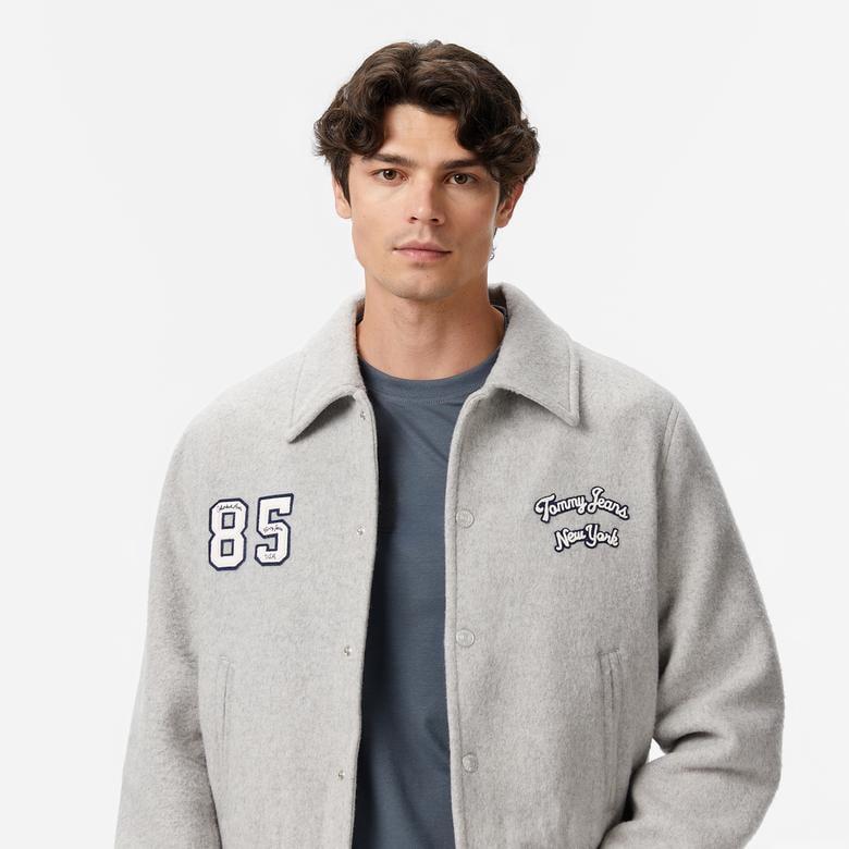 Tommy Hilfiger Erkek Gri Mont