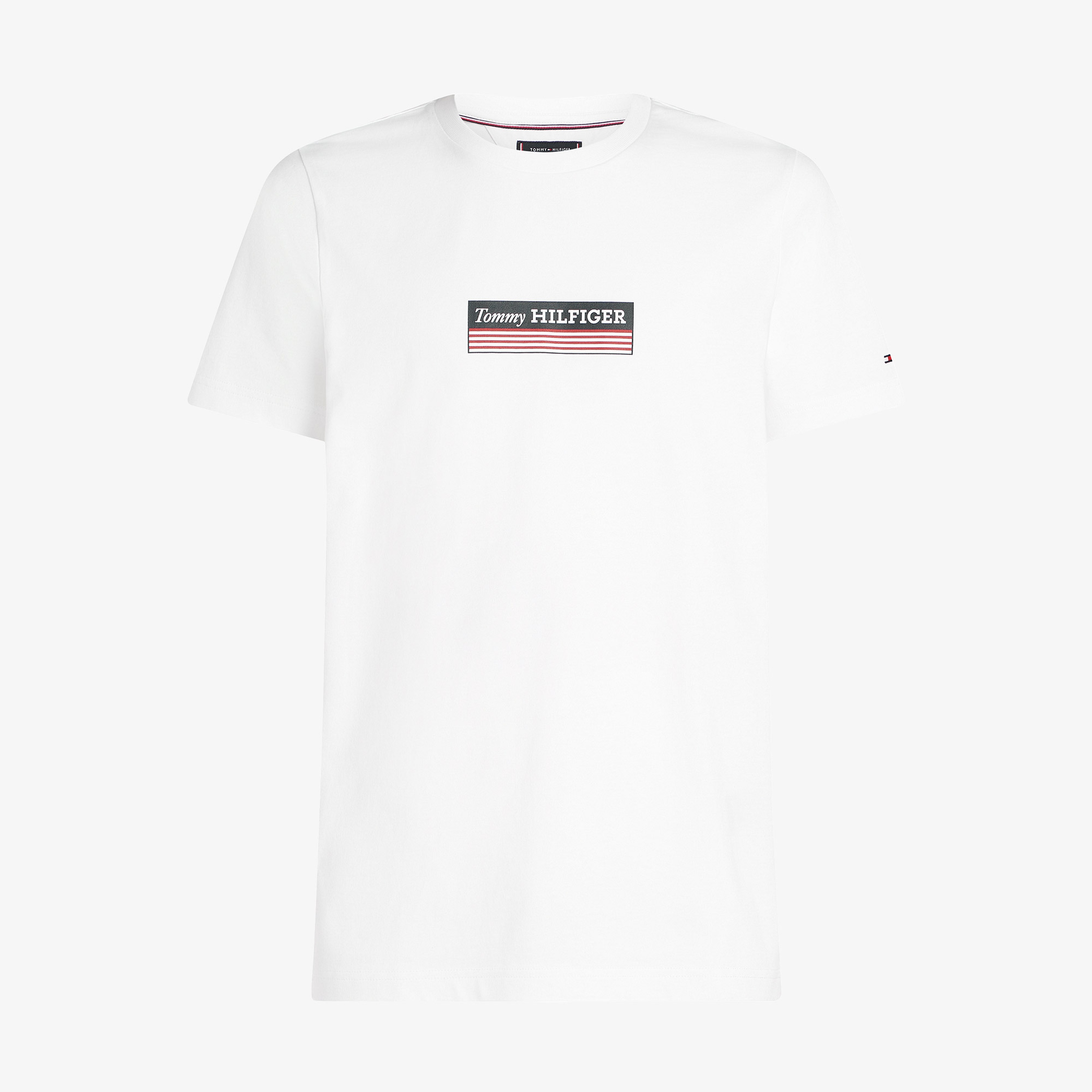 Tommy Hilfiger Box Erkek Beyaz T-Shirt