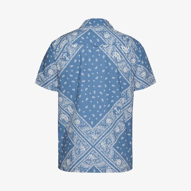 Tommy Jeans Regular Aop Erkek Mavi Gömlek