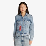 Tommy Jeans Classic Trucker Kadın Denim Mavi Ceket